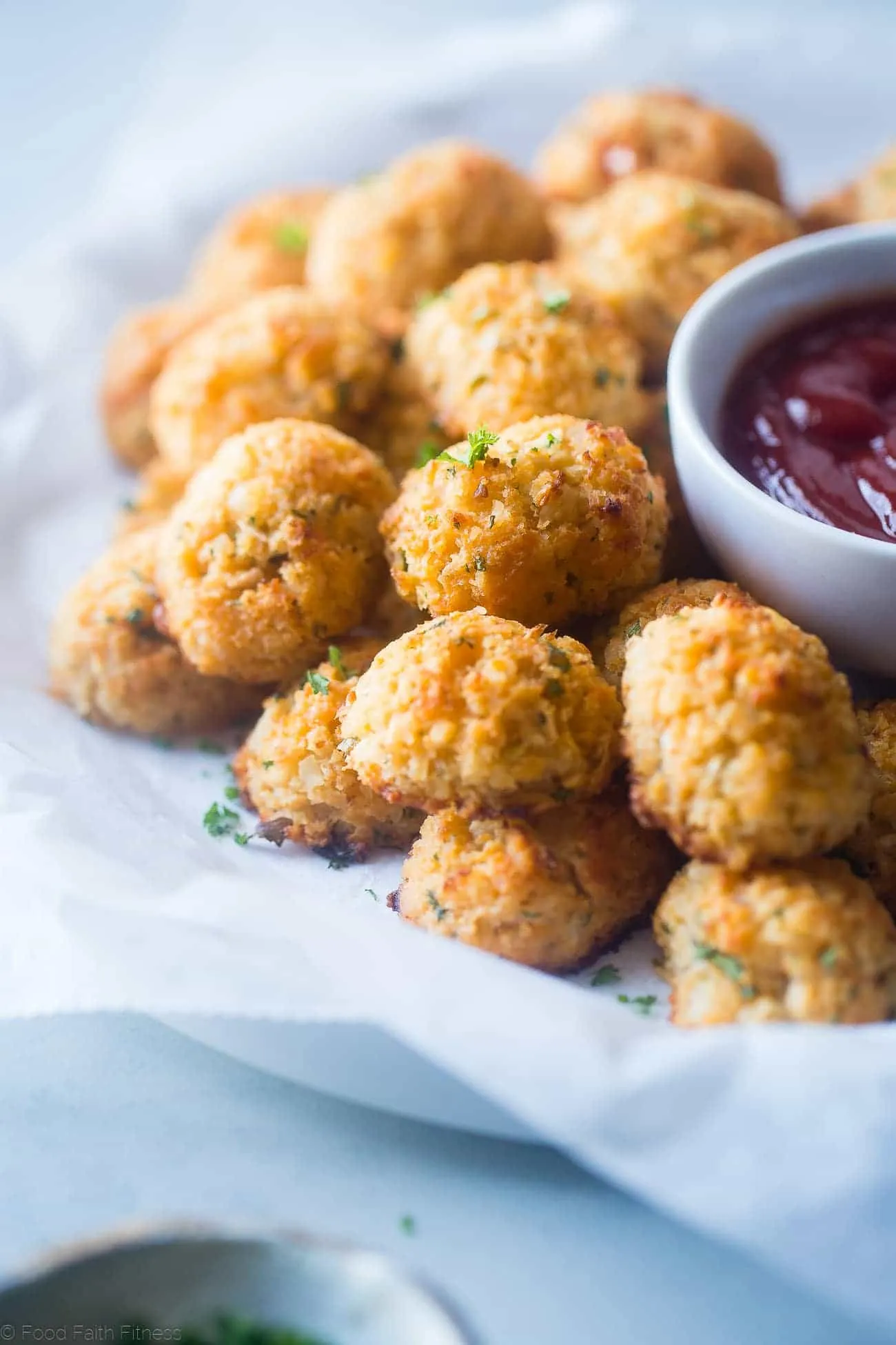 Crispy Baked Cauliflower Tots