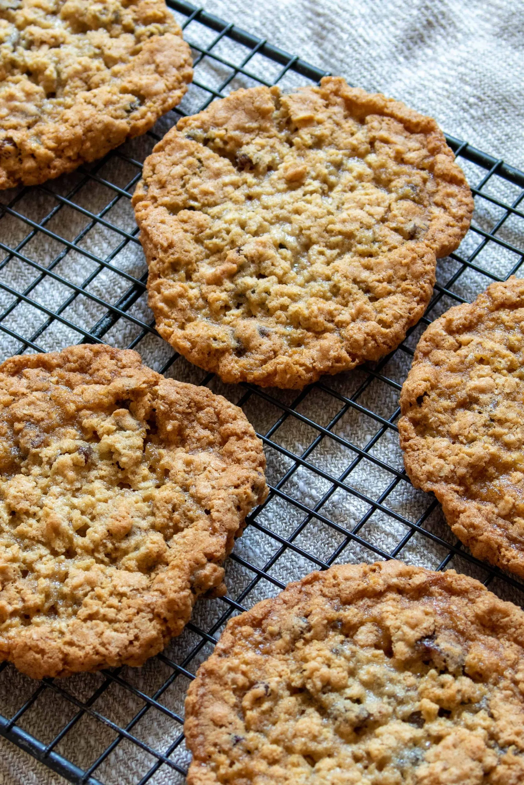 Crispy Chewy Apricot Raisin Cookies