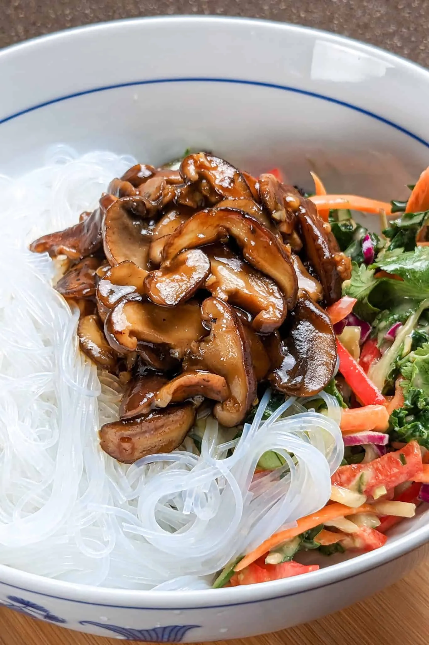 Crispy Mushroom Hoisin Noodles
