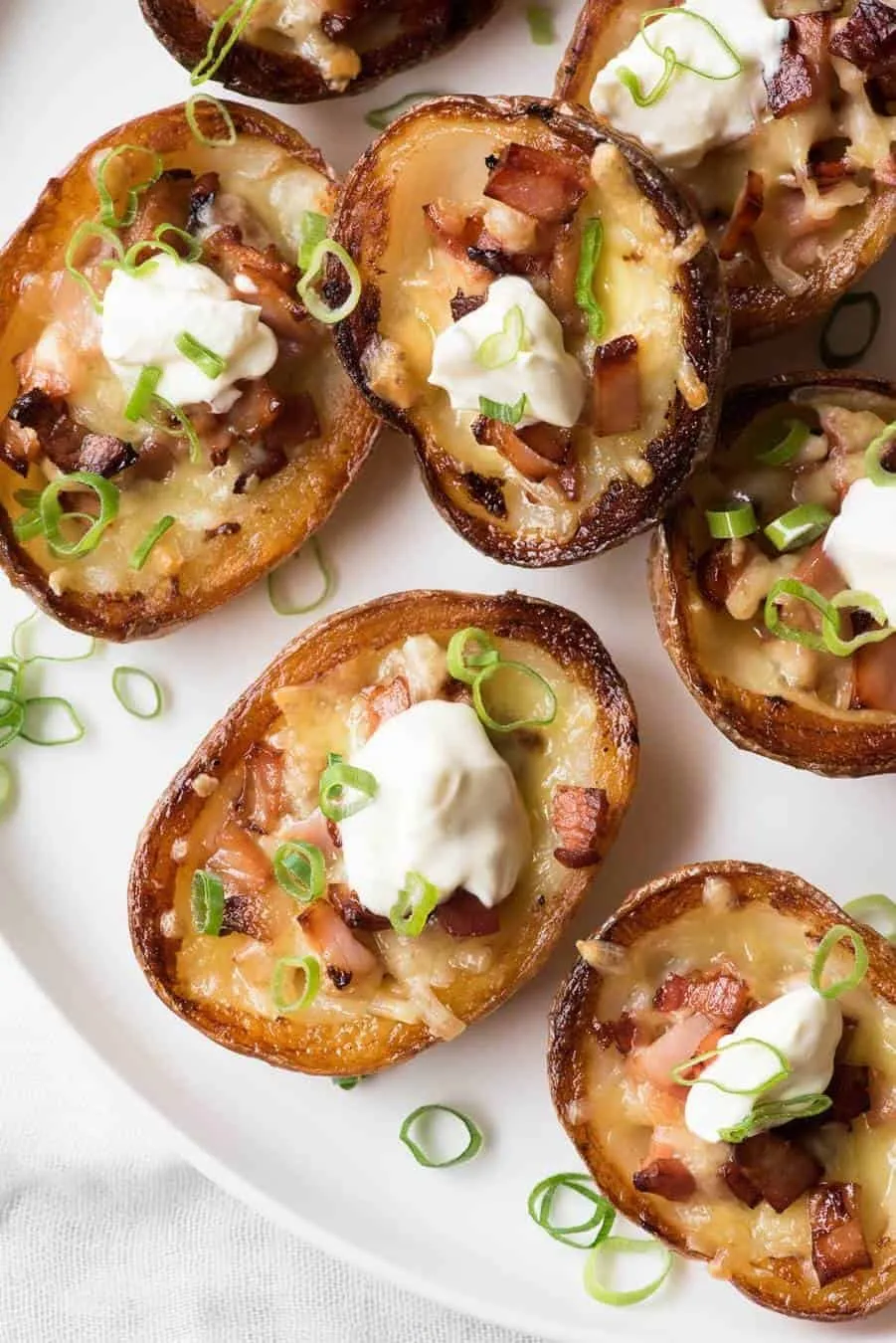 Crispy Skins with Devilled Bacon Dip