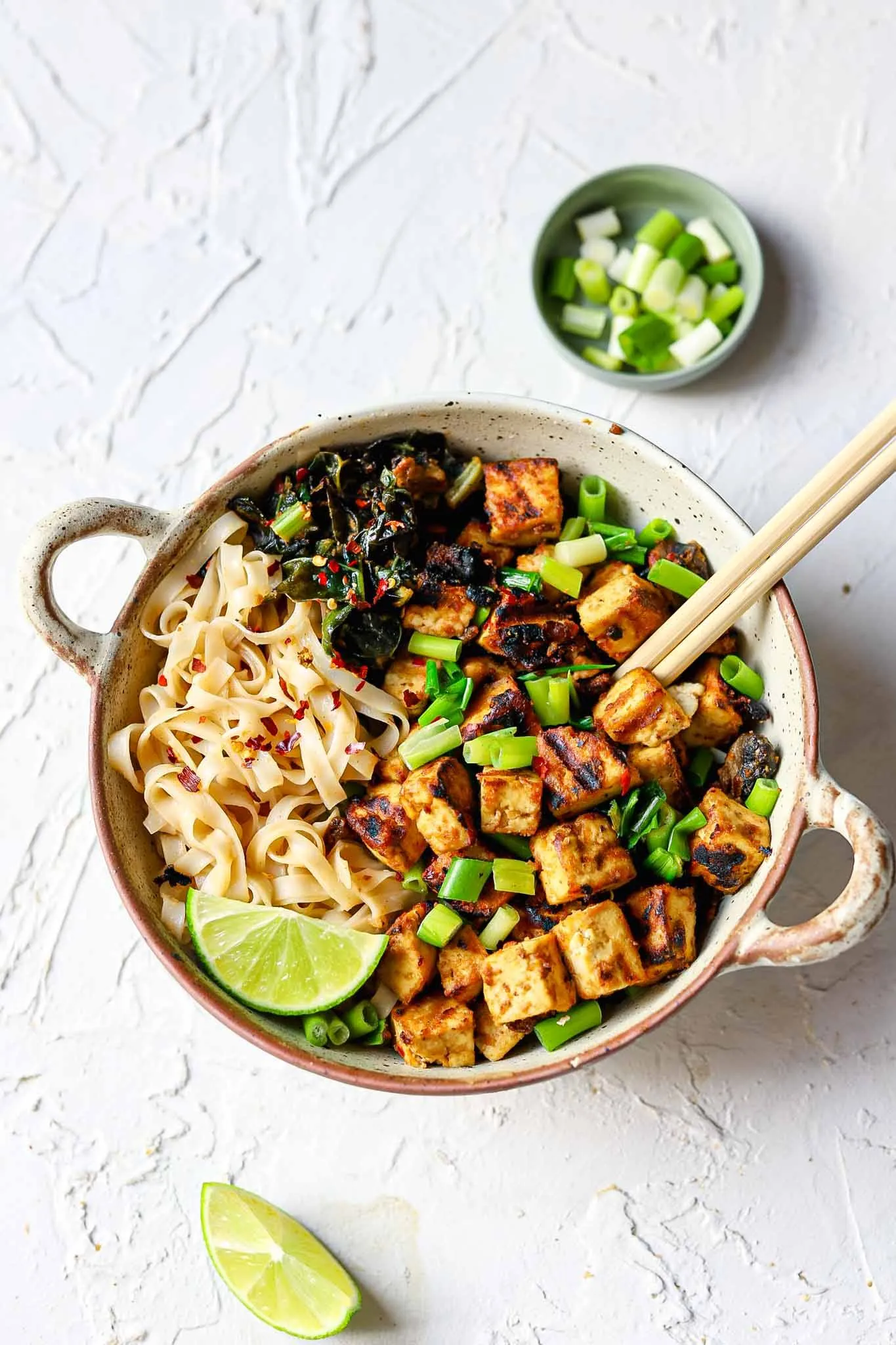 Crispy Tofu Noodle Bowl