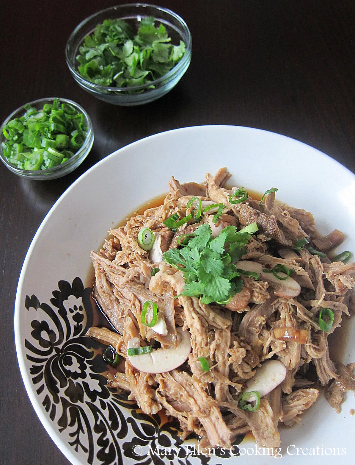 Crock Pot Asian Pork with Mushrooms