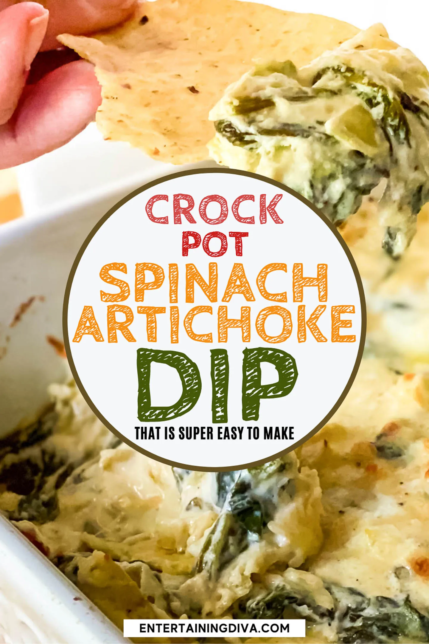 Crock Pot Hot Spinach and Artichoke Dip