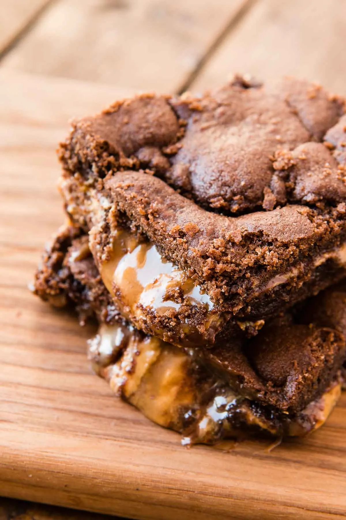 Crock Pot Peanut Butter Caramel Brownies
