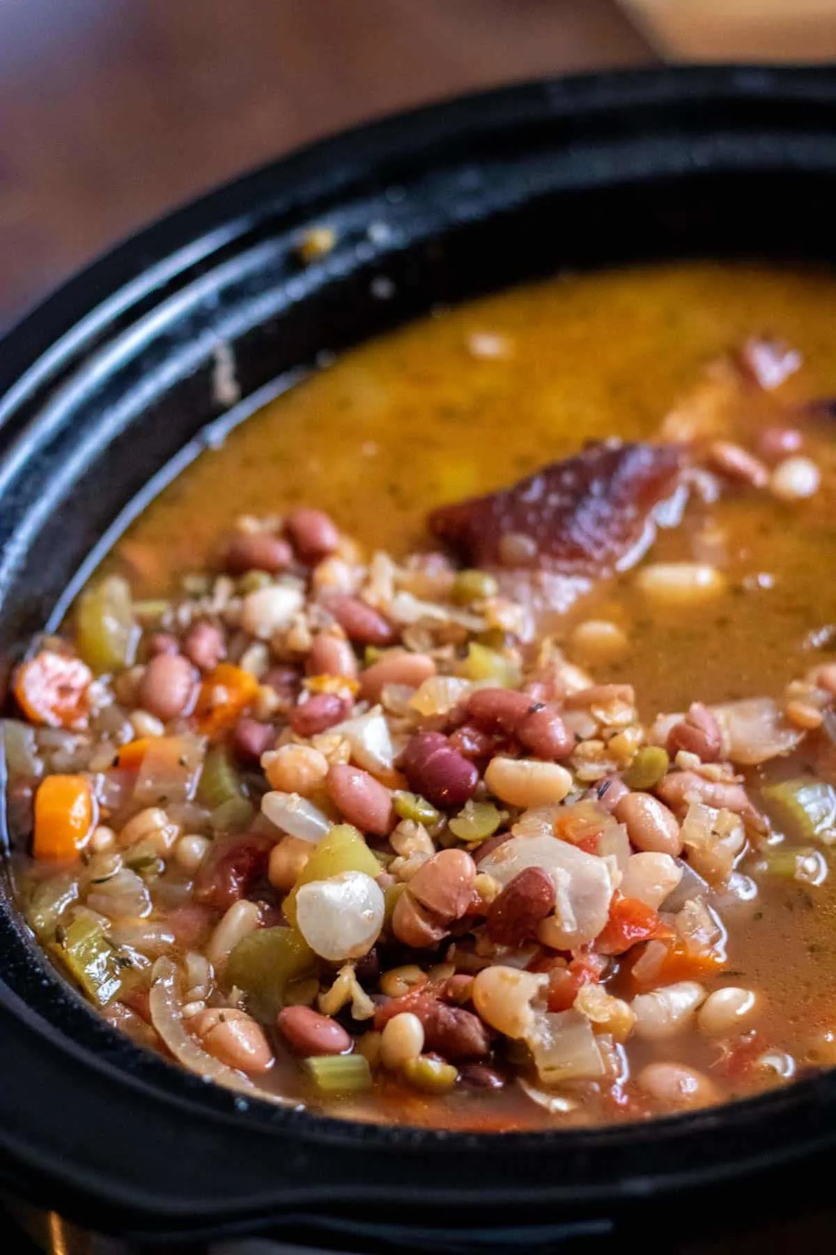 Crock Pot Pork Black Bean Corn Soup