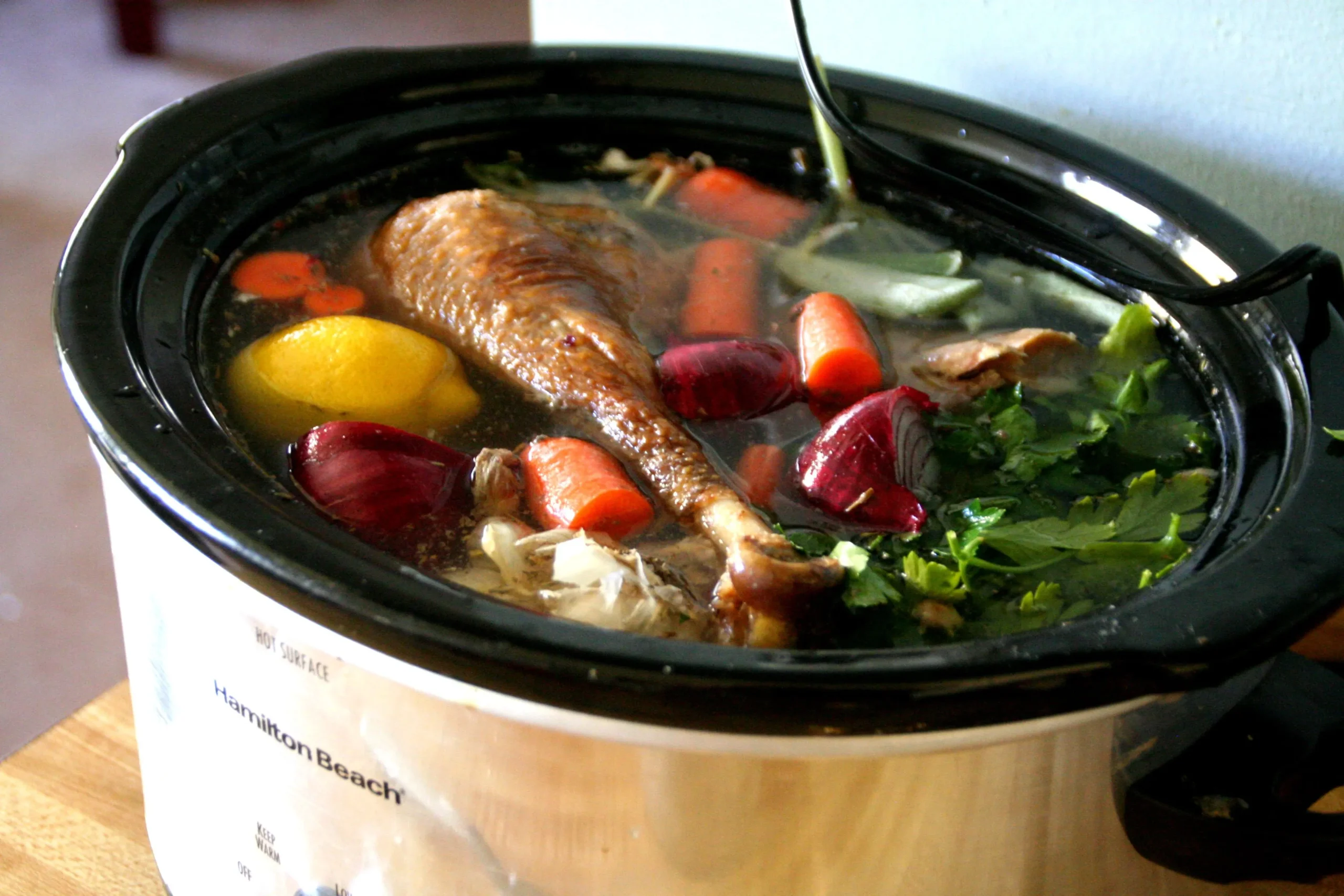 Crock Pot Turkey Stock