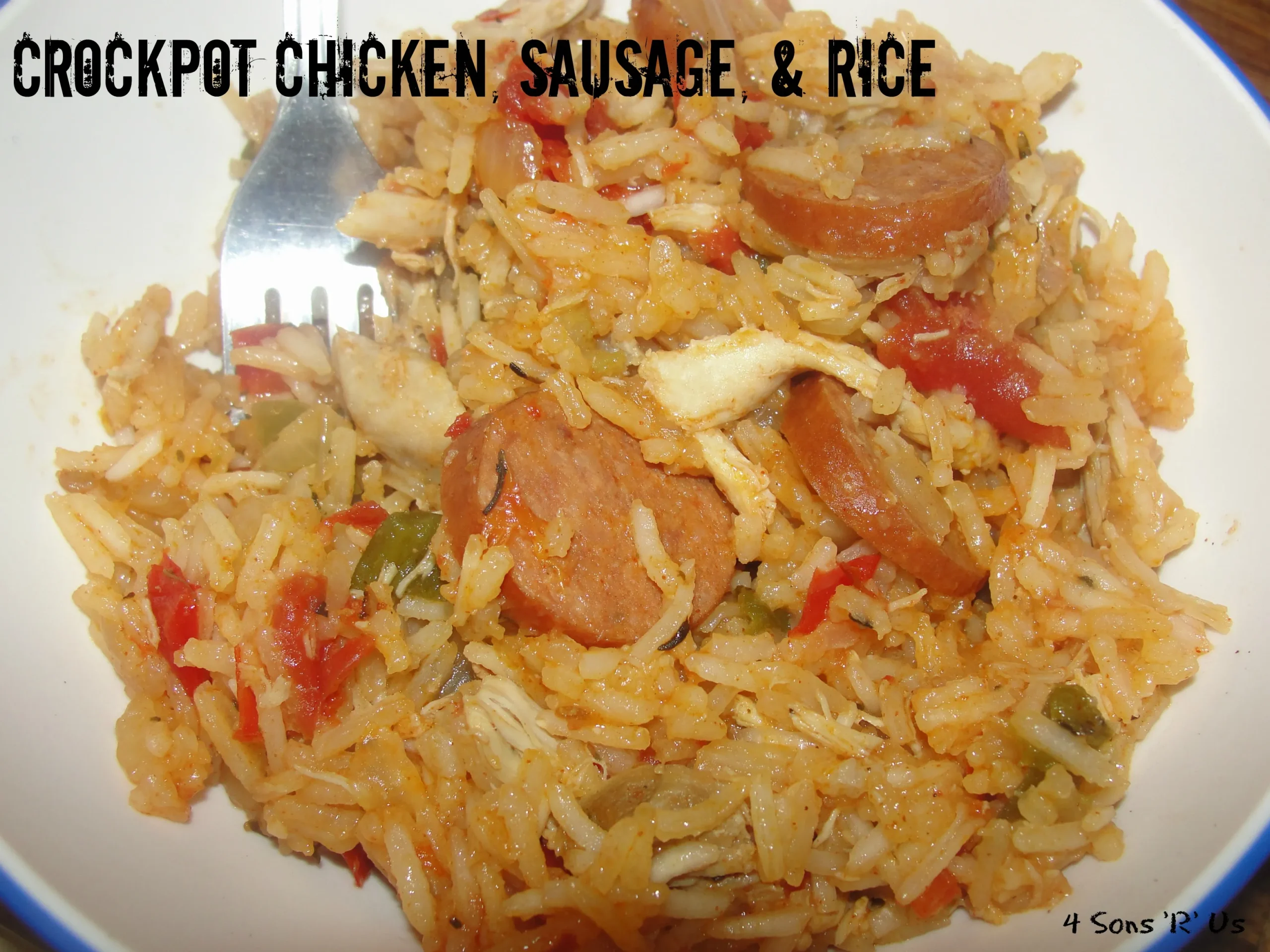 Crockpot Chicken Sausage Rice