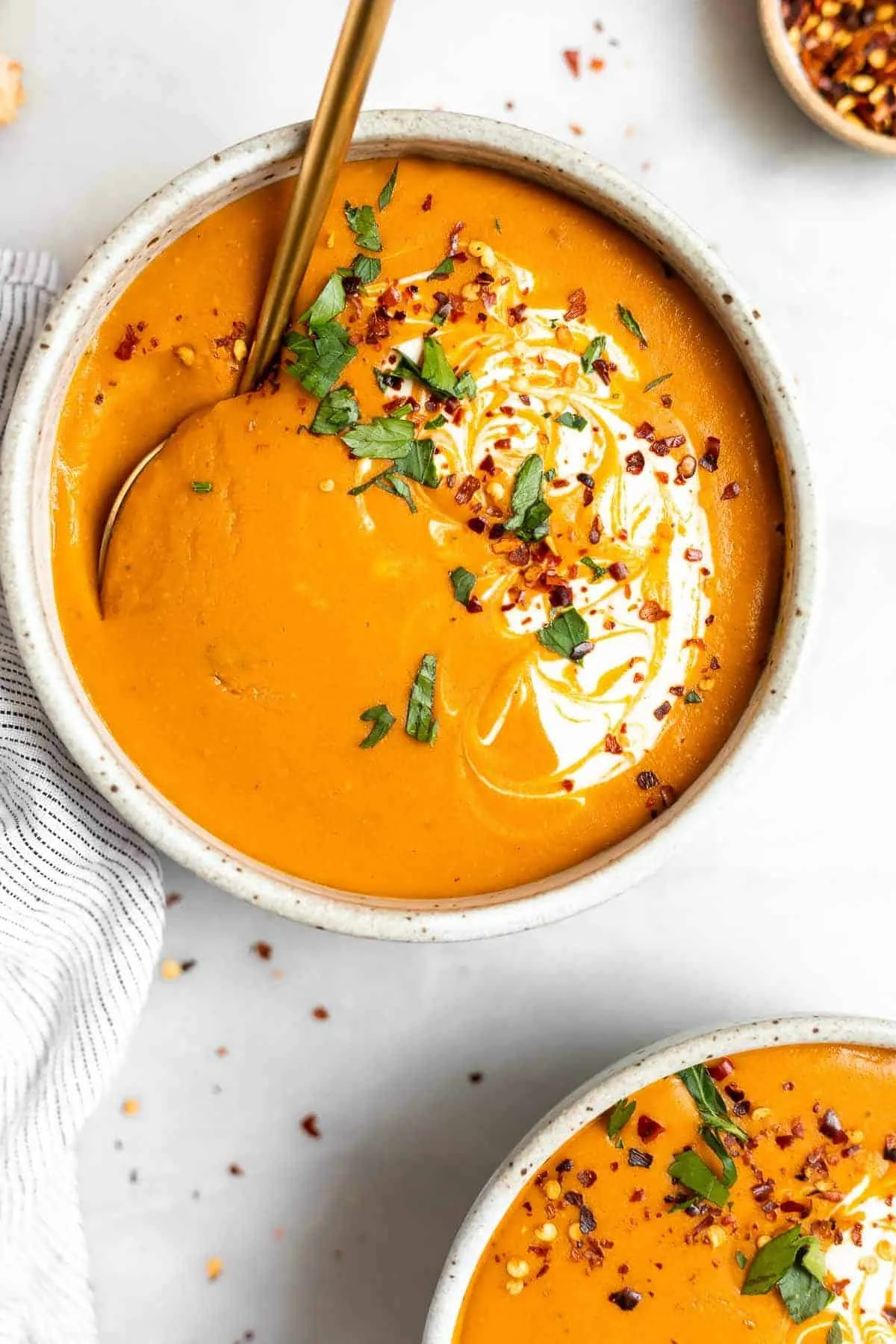 Crockpot Red Lentil and Carrot Soup with Coconut