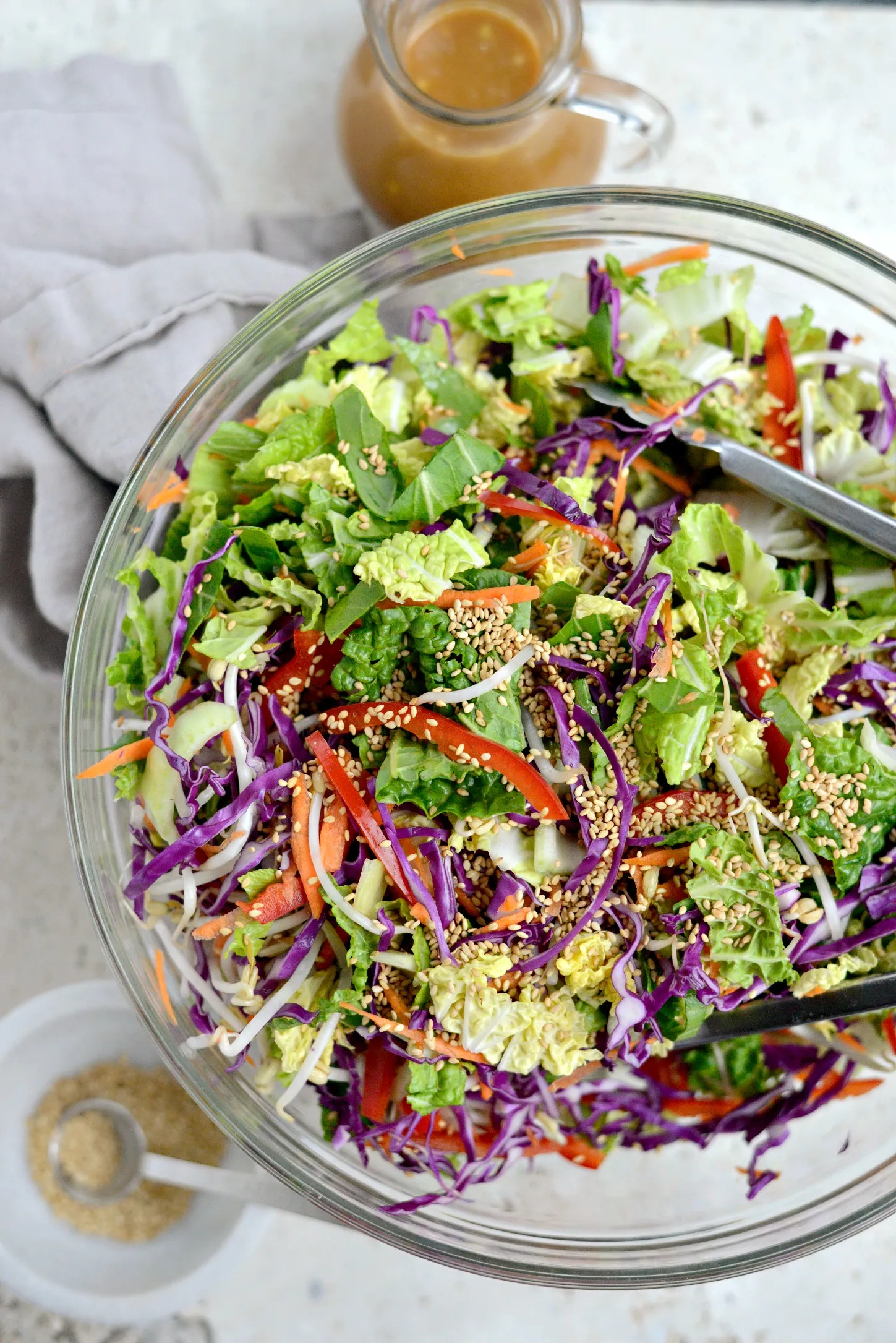 Crunchy Asian Salad with Peanut Dressing