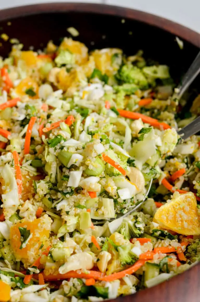 Crunchy Cabbage and Orange Quinoa Salad