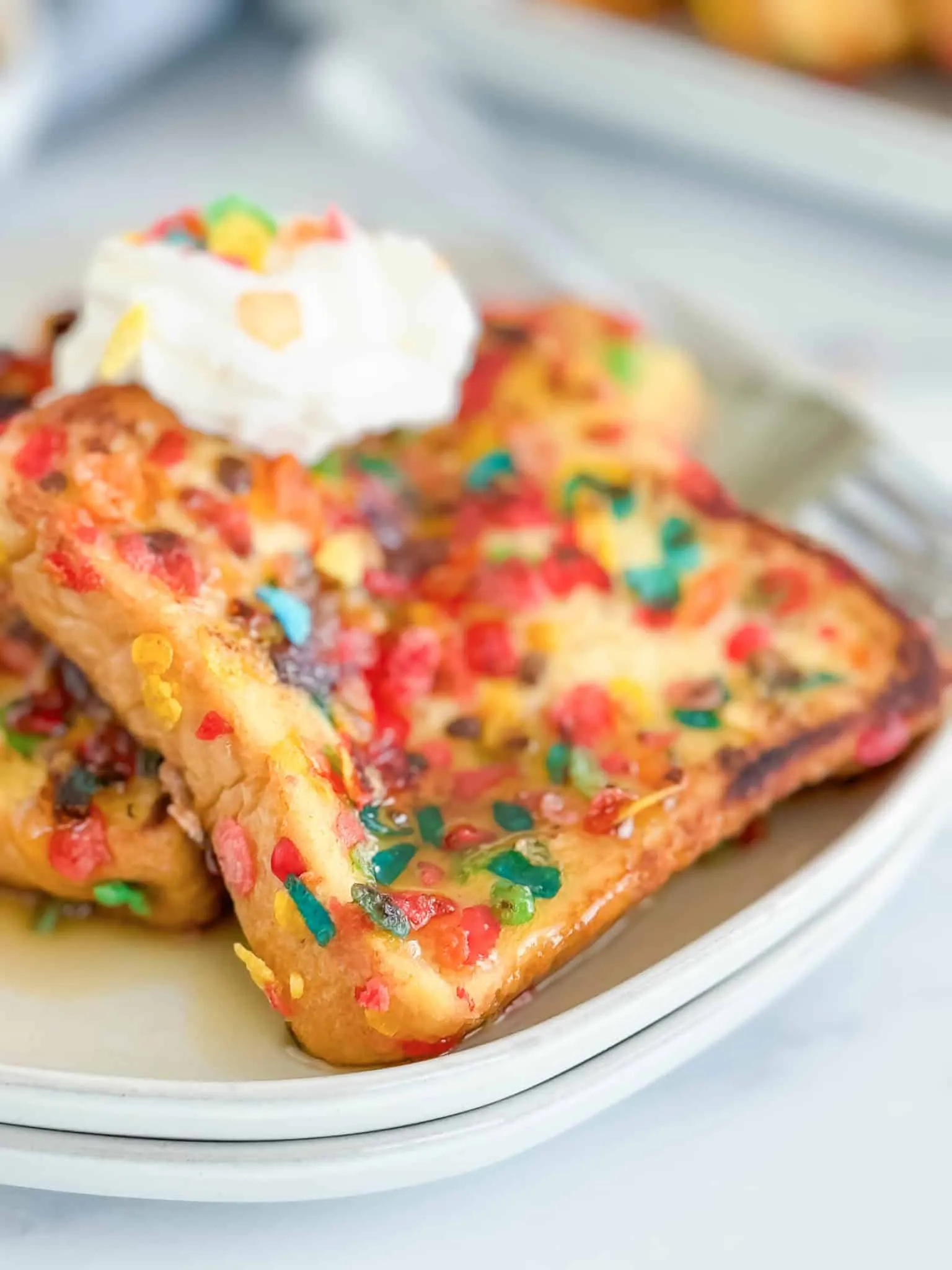 Crunchy French Toast with Fruity Pebbles