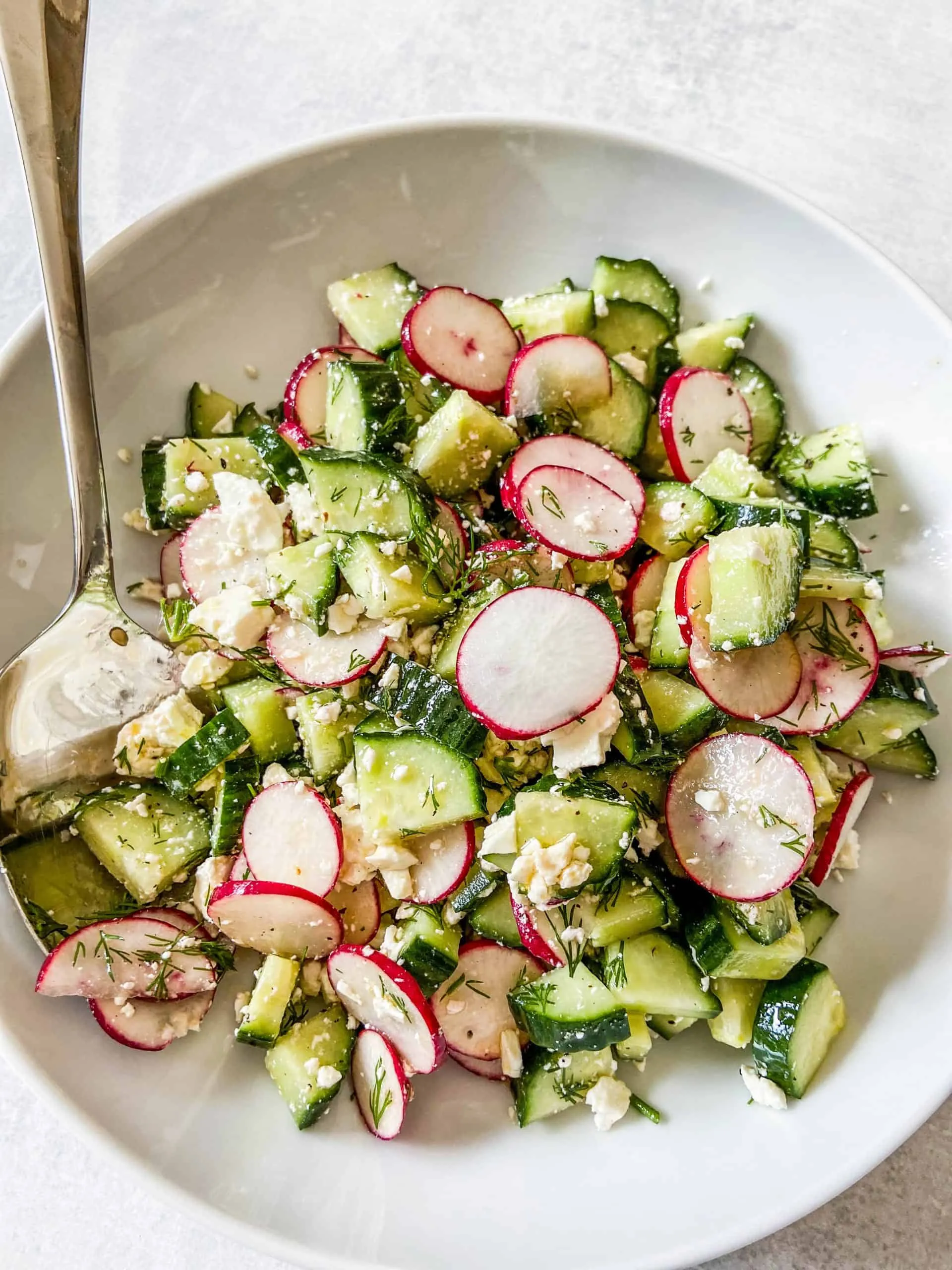Crunchy Radish Salad with Tomatoes, Cucumbers, Parsley
