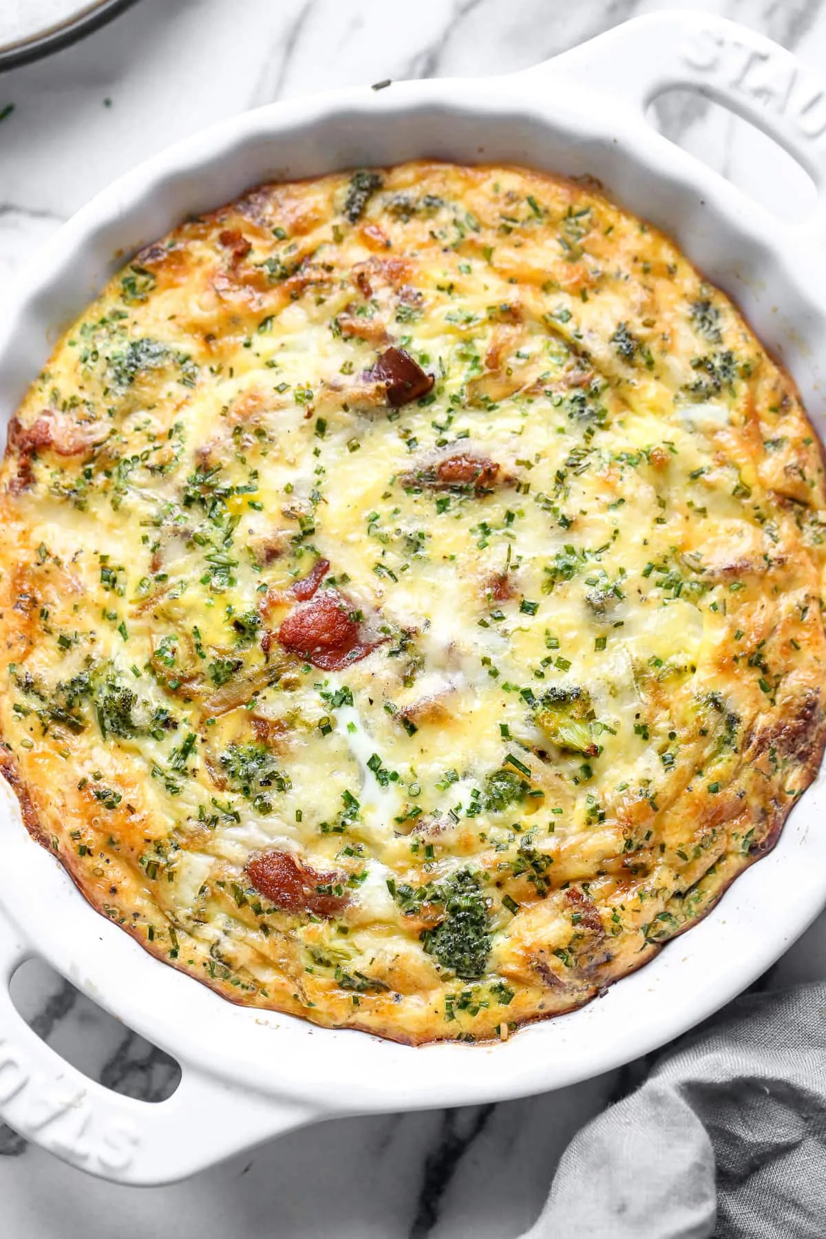 Crustless Bacon and Egg Quiche