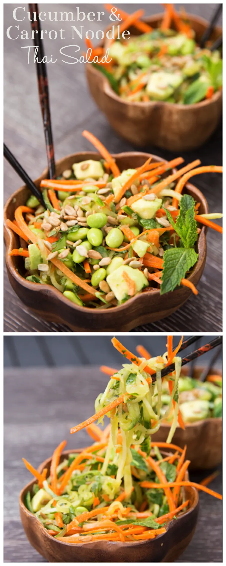 Cucumber Carrot Noodle Thai Salad