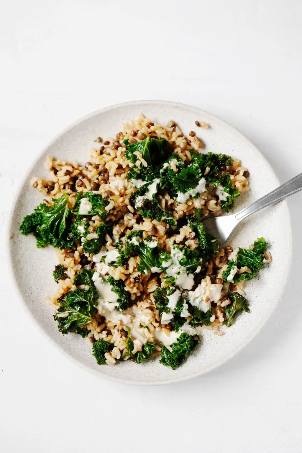 Cumin Spiced Lentils and Rice with Everyday Lemon Tahini Dressing