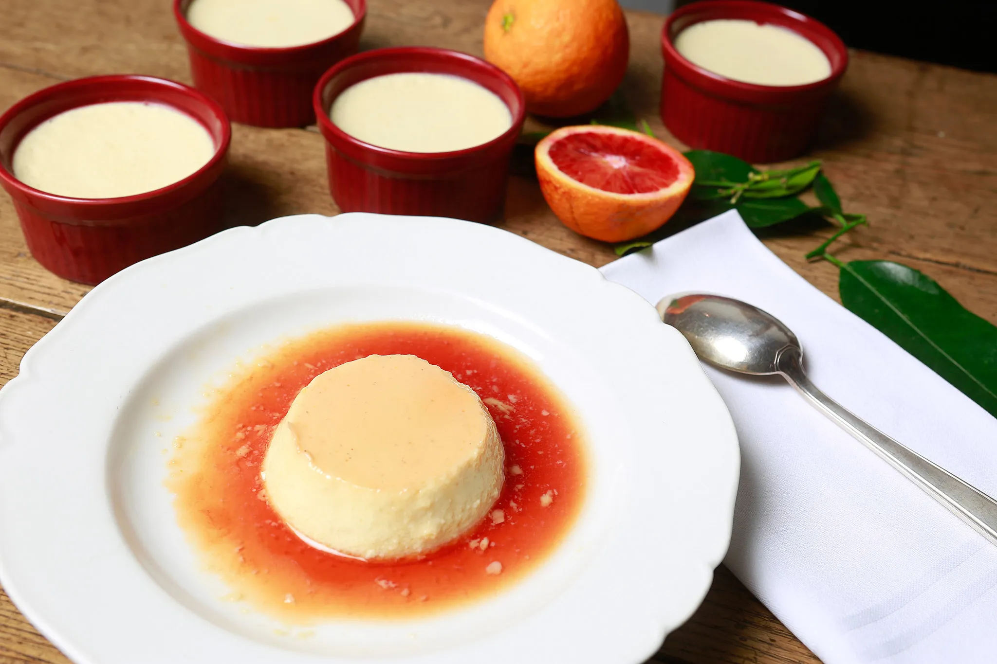 Dairy Free Blood Orange Flan
