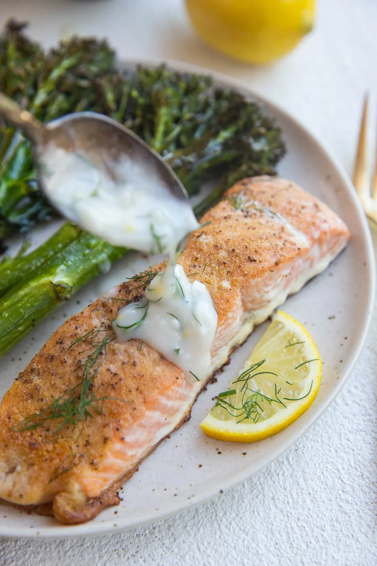 Dairy Free Dill Sauce for Salmon
