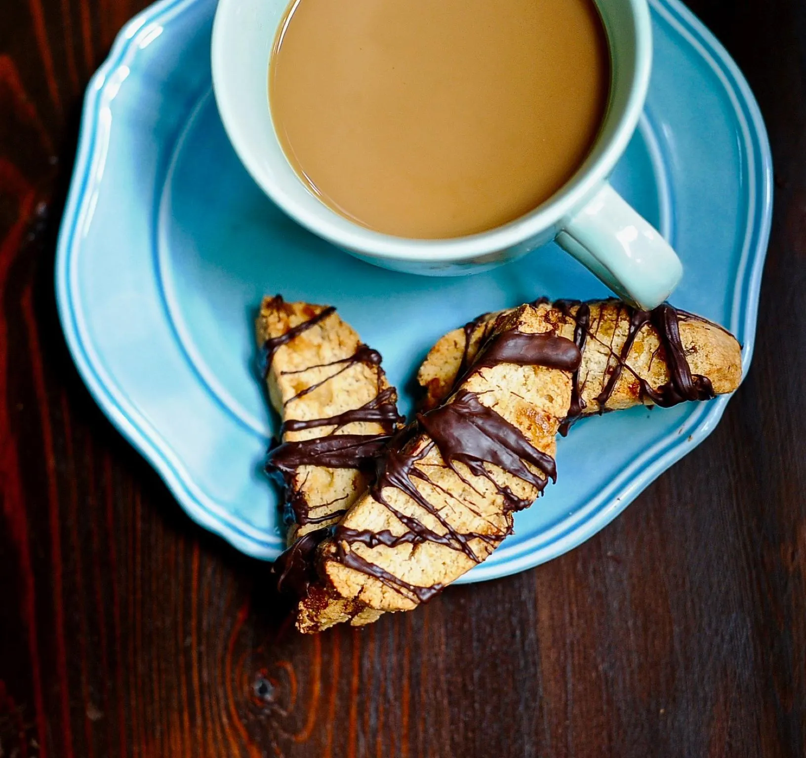 Dark Chocolate Drizzled Ginger Butter