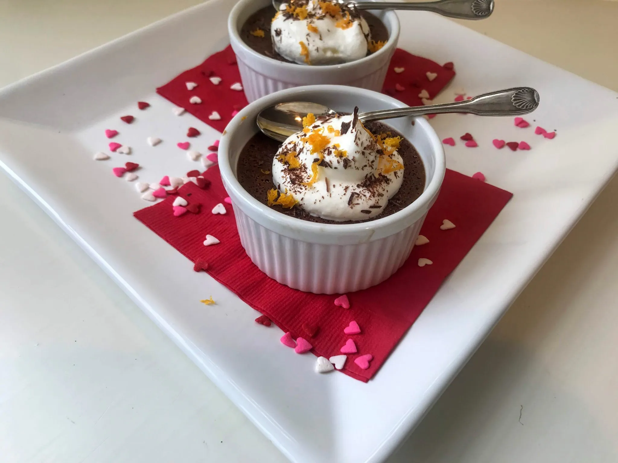 Dark Chocolate and Orange Pot de Creme Dairy Free