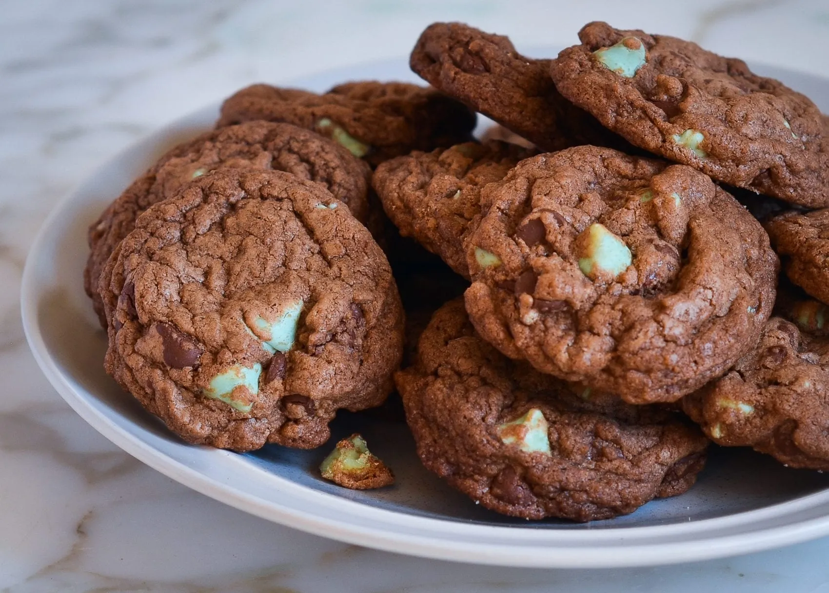 Decadent Double Chocolate Mint Cookies