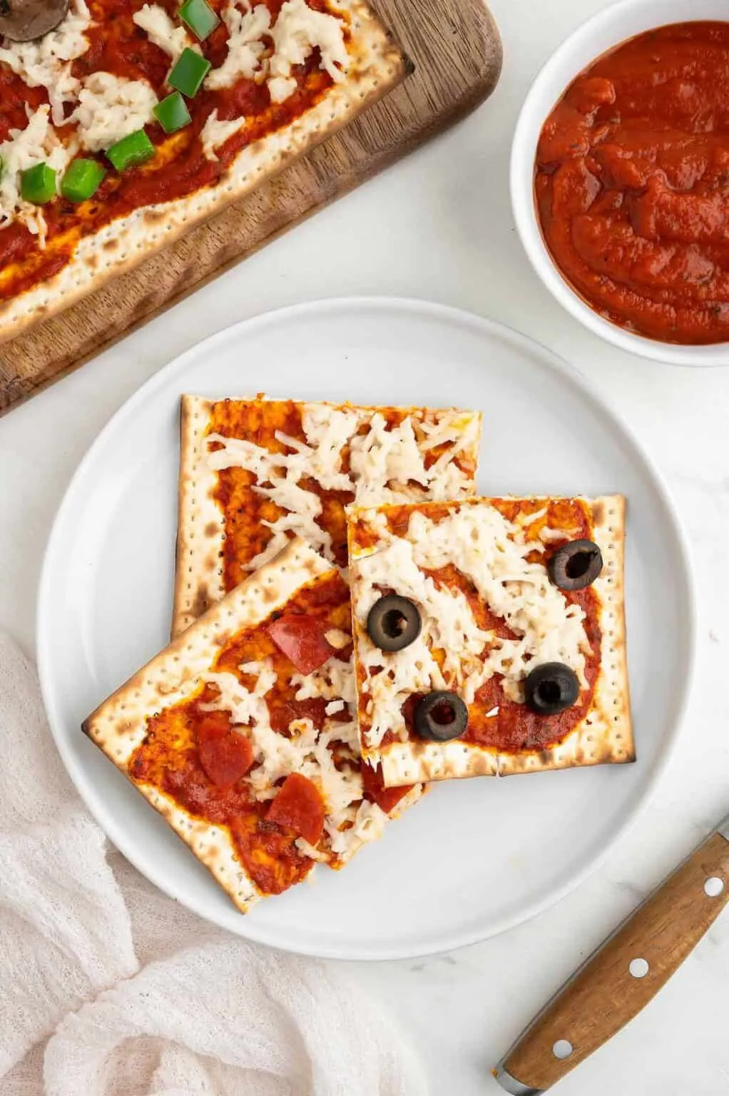 Dessert Matzah Pizza with Chocolate Strawberries Salted Caramel