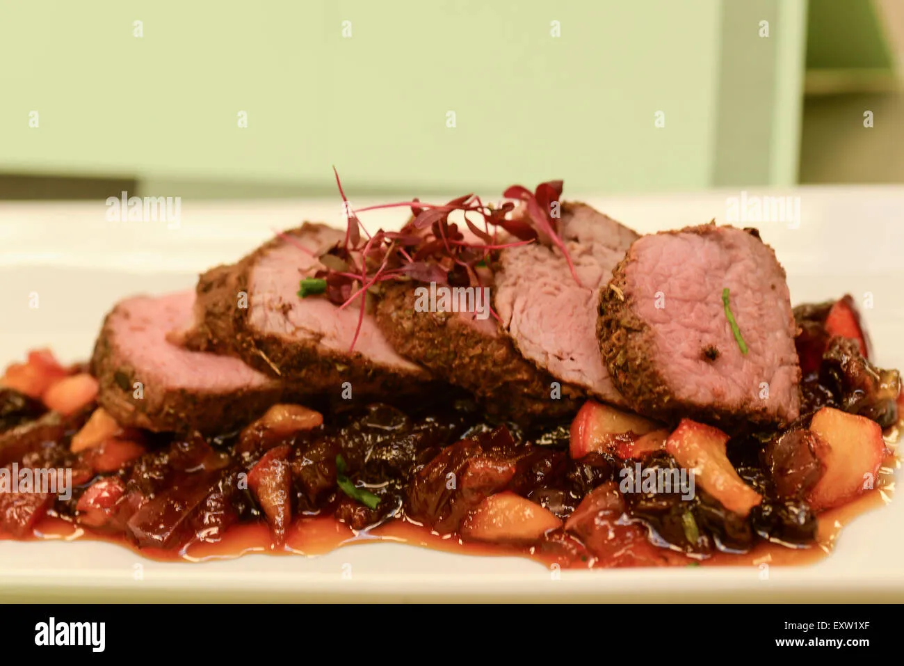 Dining in Chef Theofanis Stathis Lamb Fillet in Athens