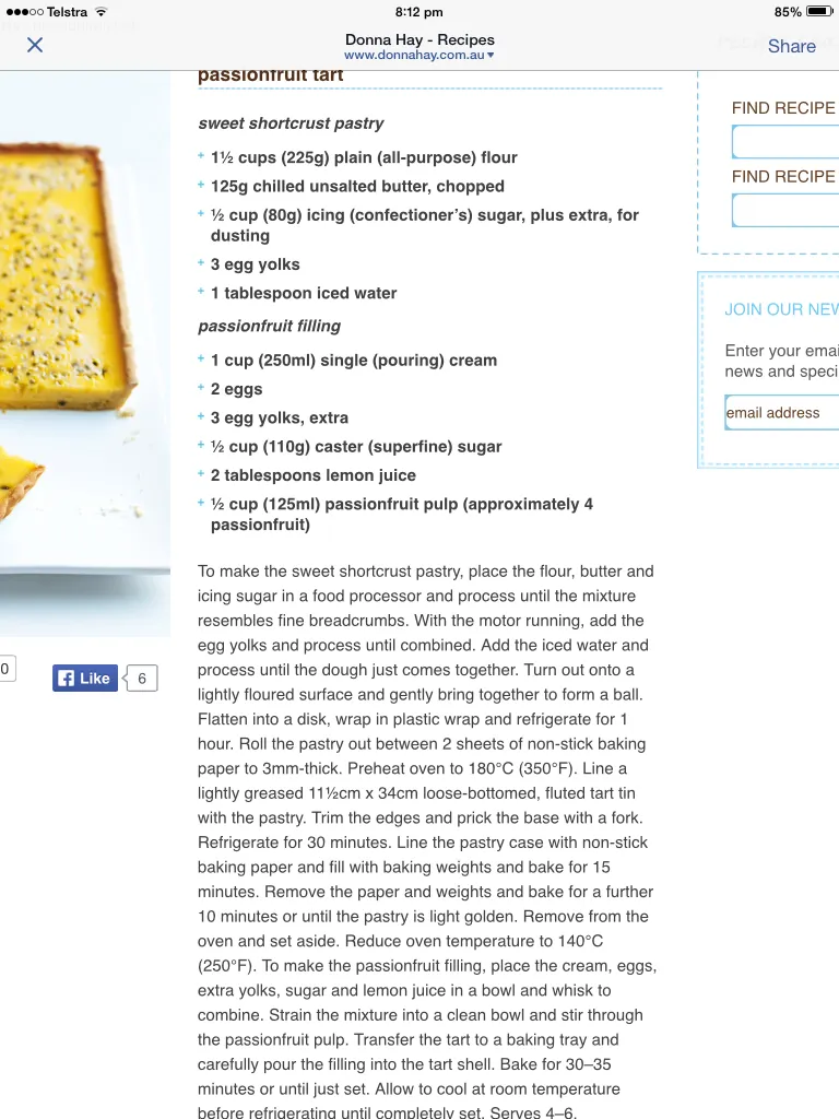 Donna Hay Basic Shortcrust Pastry