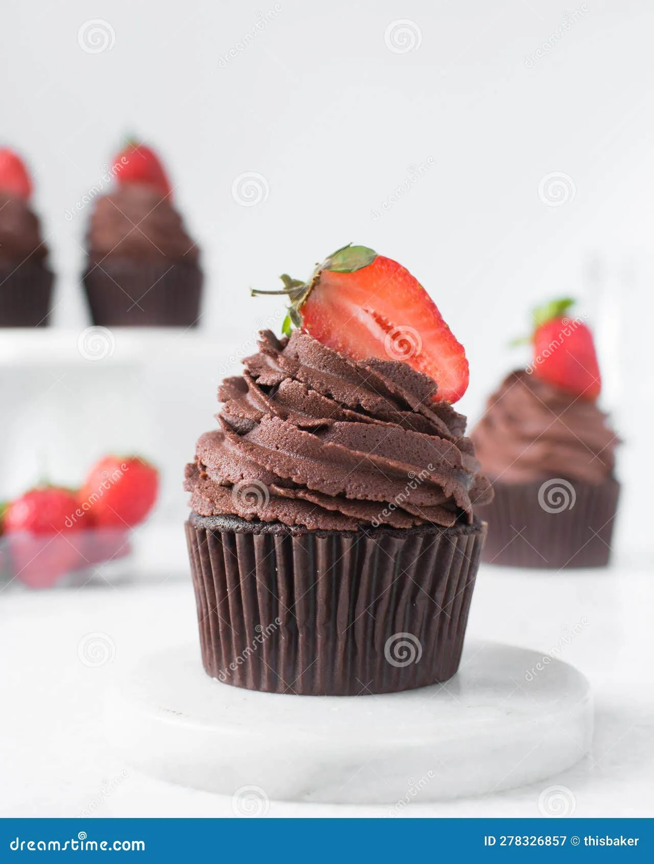 Double Chocolate Cupcakes with Dark Chocolate Buttercream