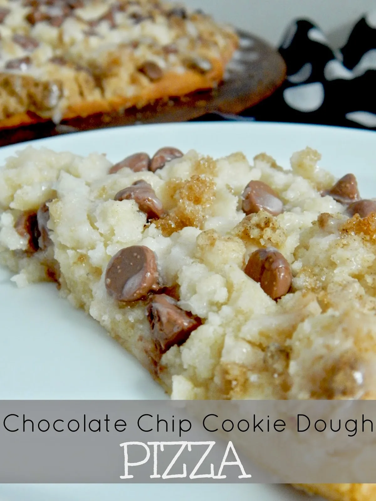Doughy Chocolate Chip Cookie Pizza