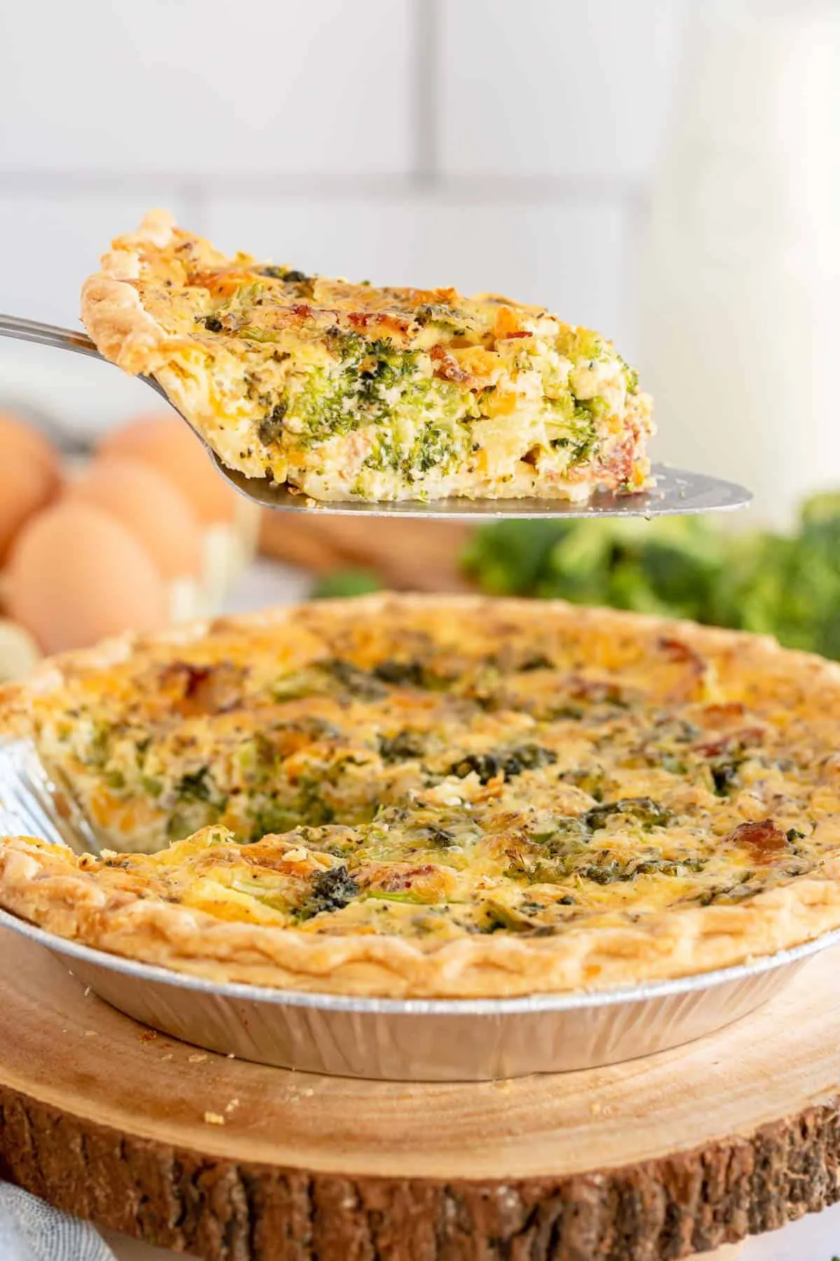 Easy Bacon Broccoli Quiche