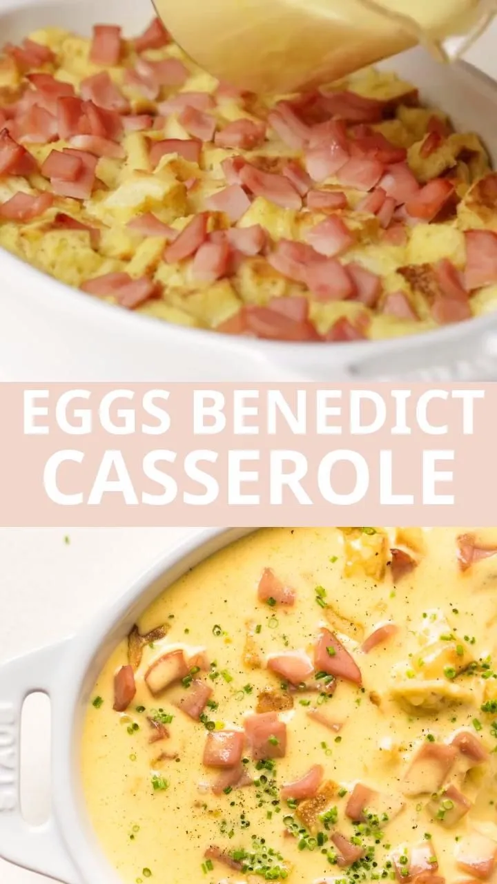 Easy Baked Eggs Benedict Casserole