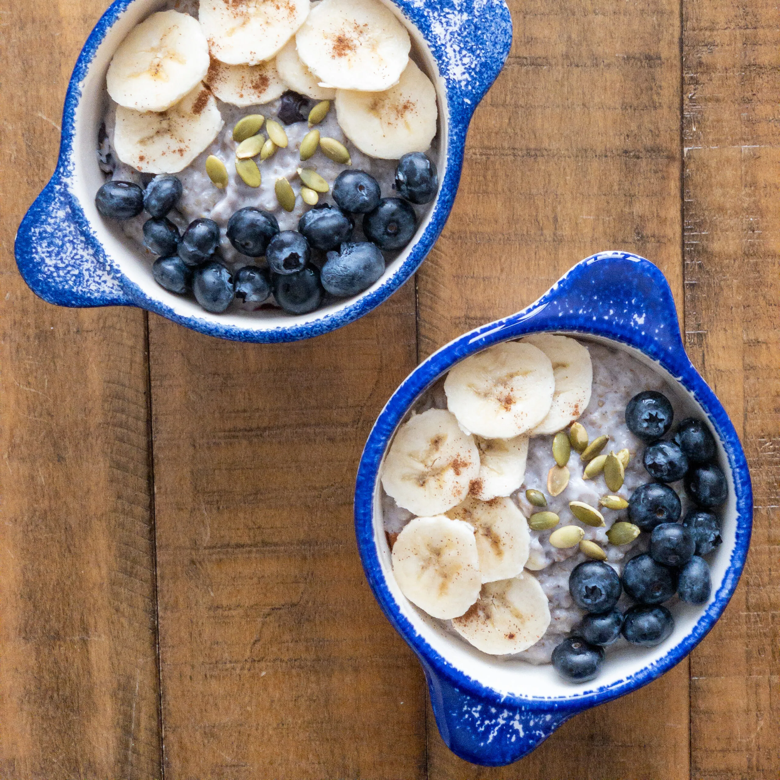 Easy Blueberry Banana Oatmeal