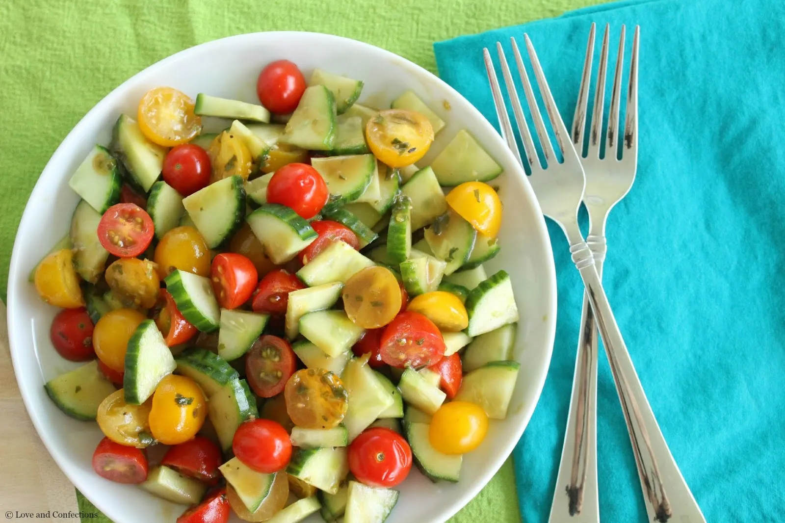 Easy Buckwheat Salad with Tomatoes, Basil, and Cucumber