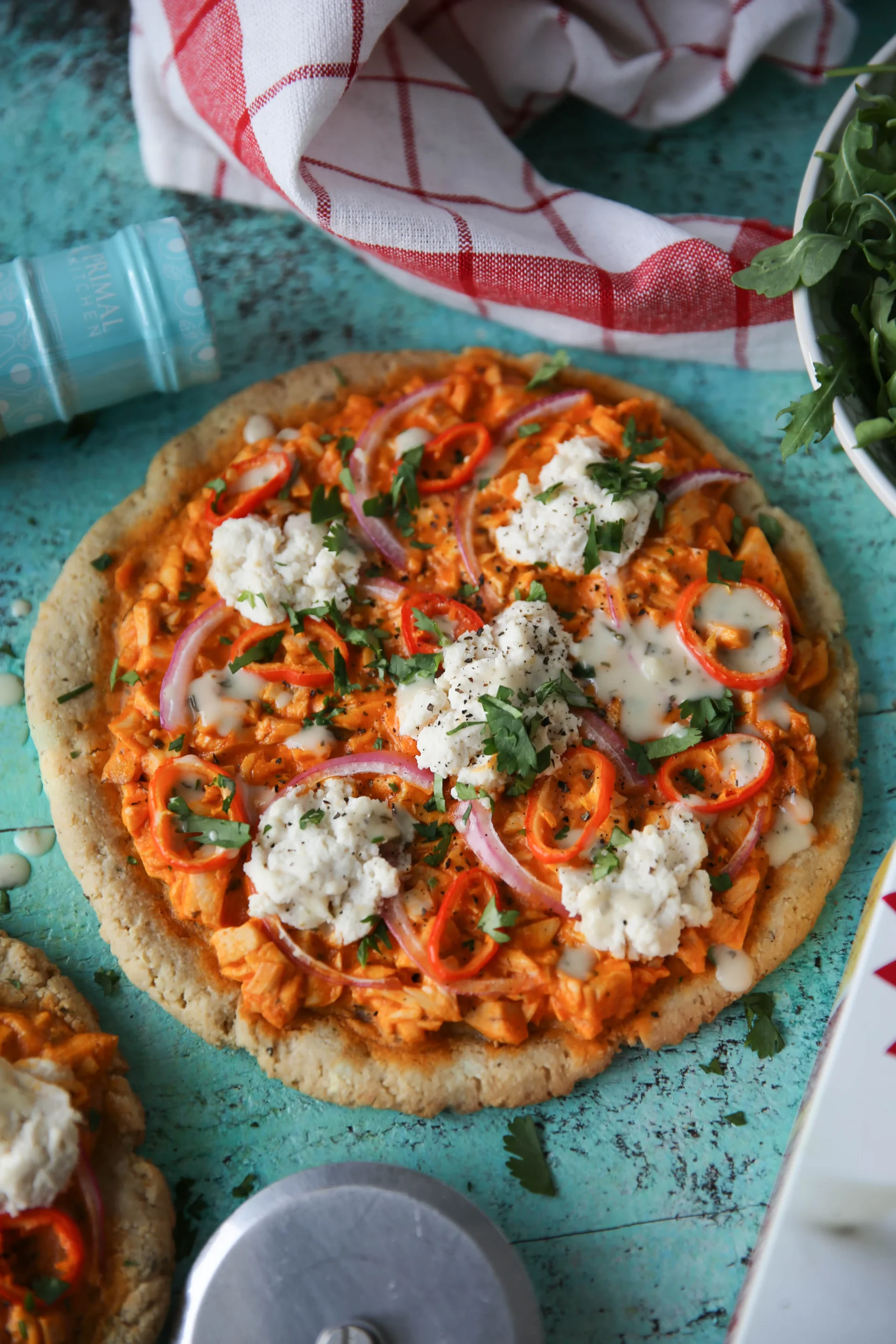 Easy Buffalo Chicken Pizza