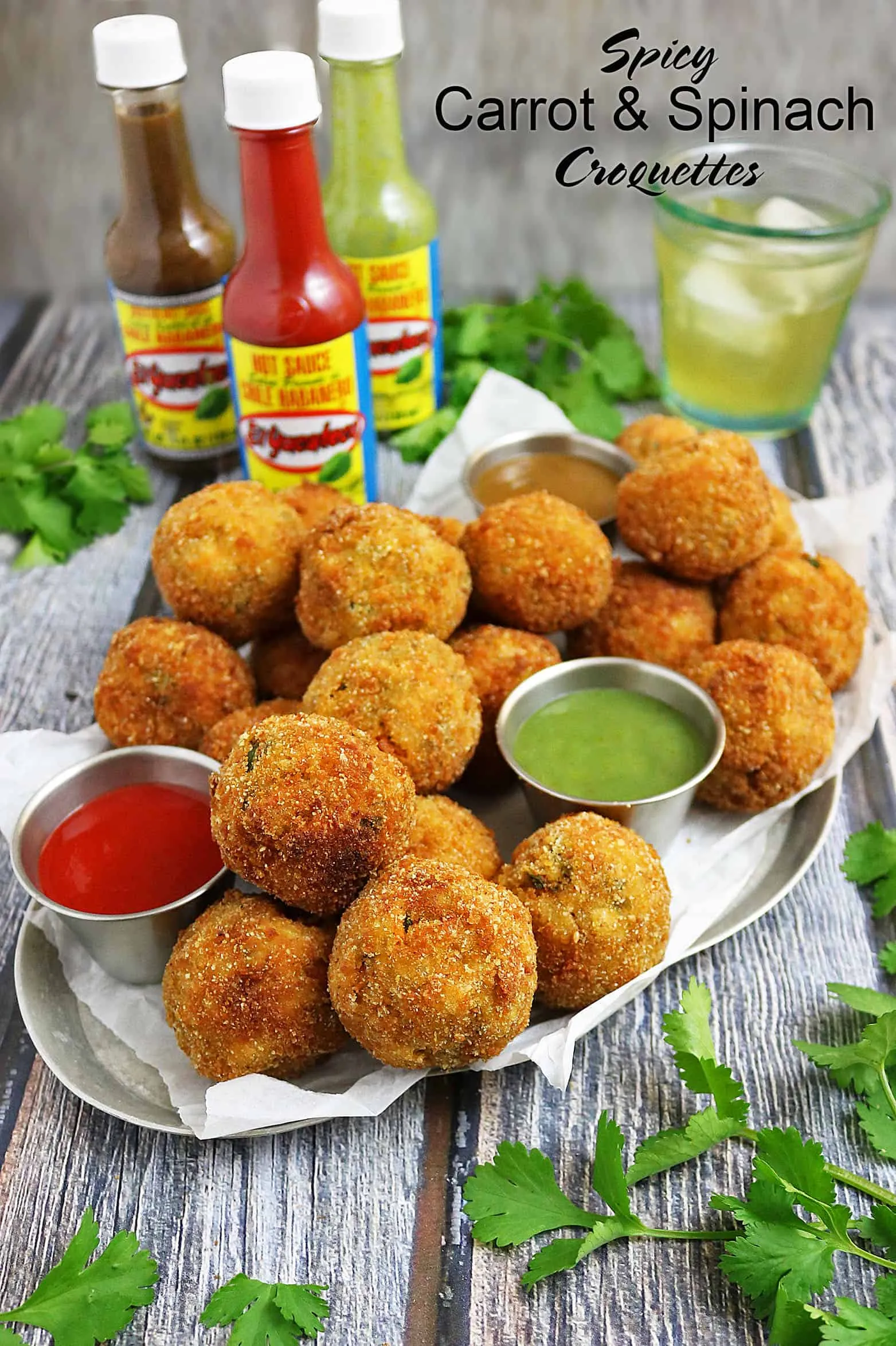 Easy Carrot Spinach Croquettes