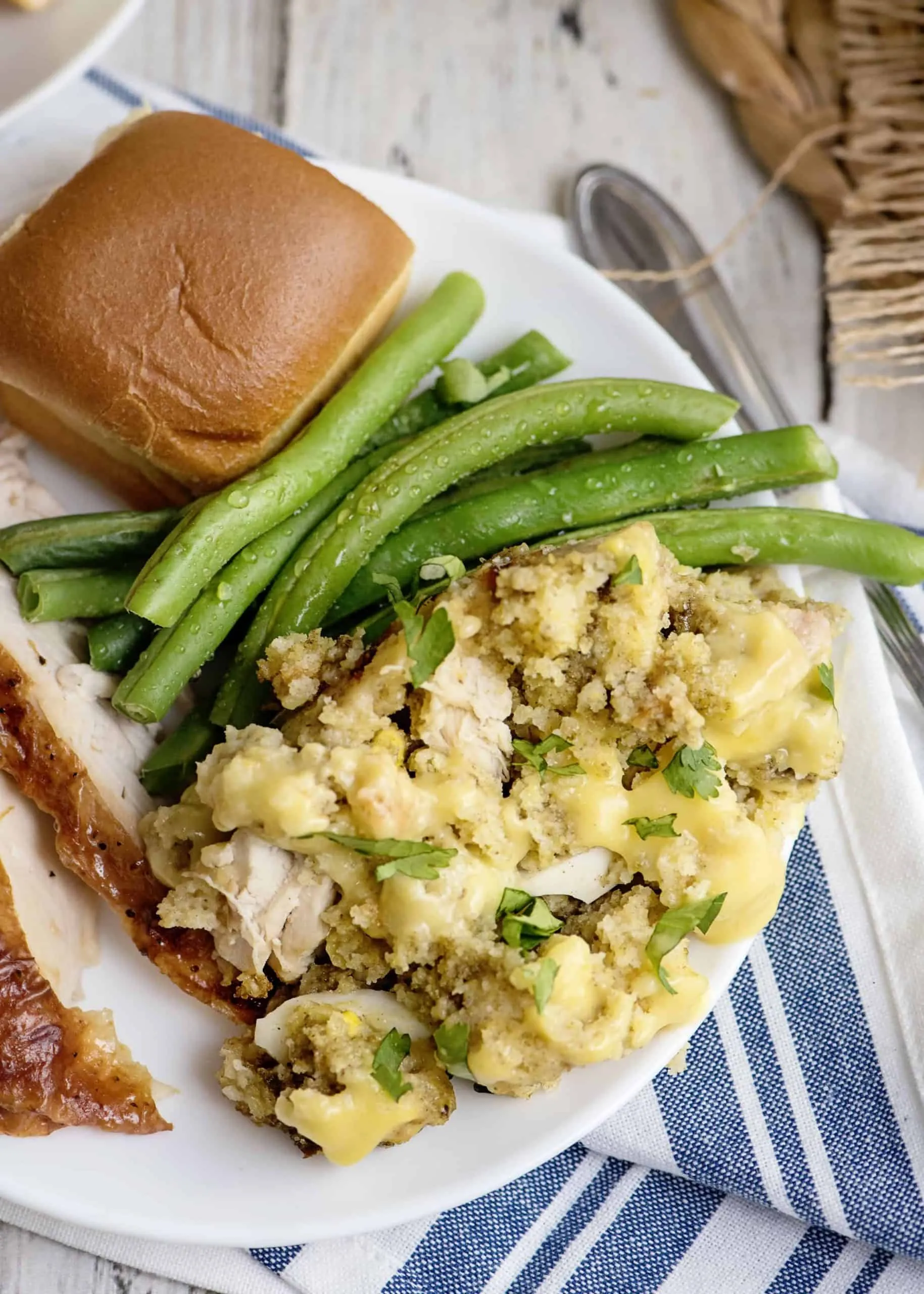 Easy Chicken and Cornbread Dressing for Your Crockpot