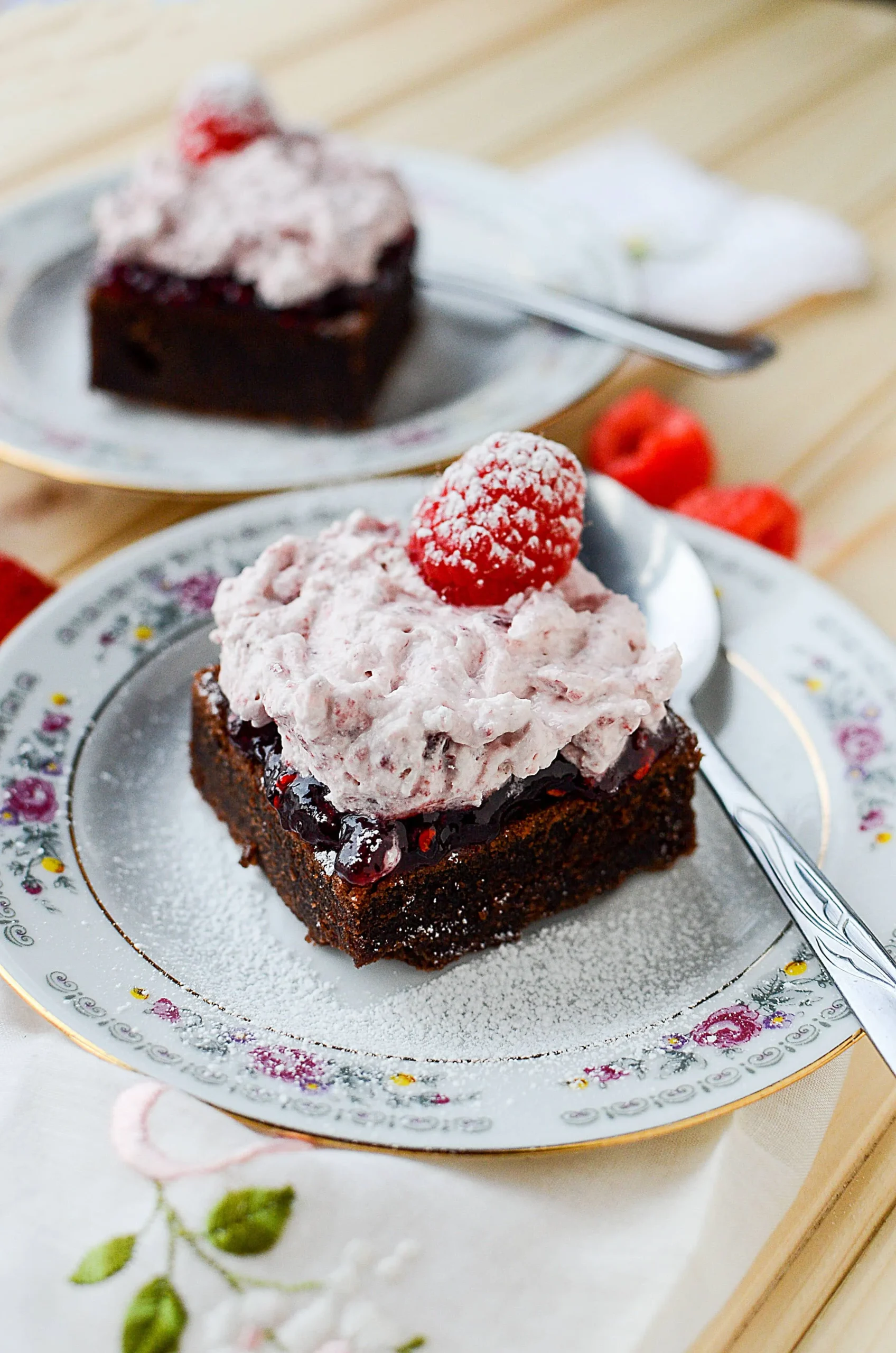 Easy Chocolate Raspberry Brownies