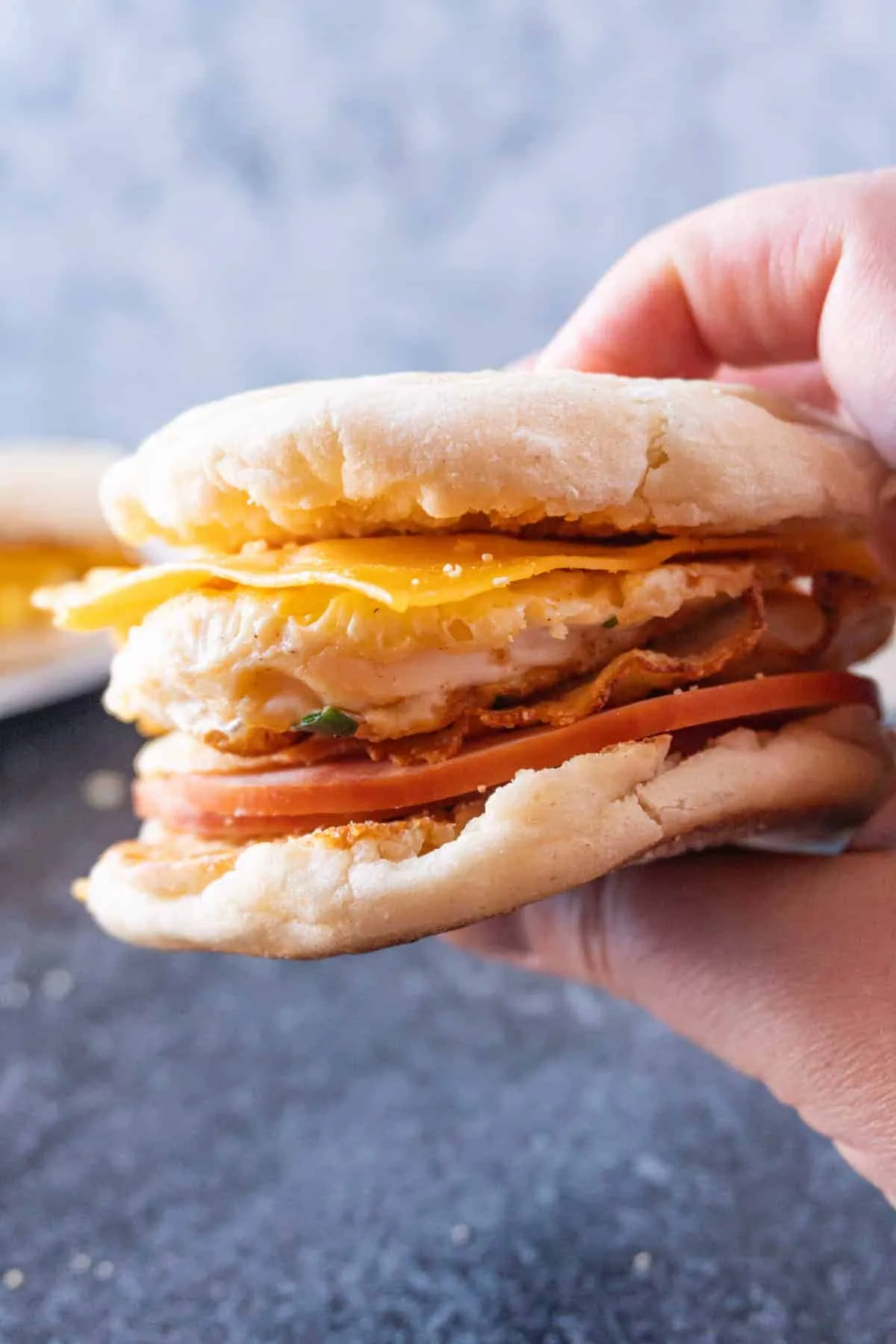 Easy Egg Bake Breakfast Sandwich with Pico de Gallo