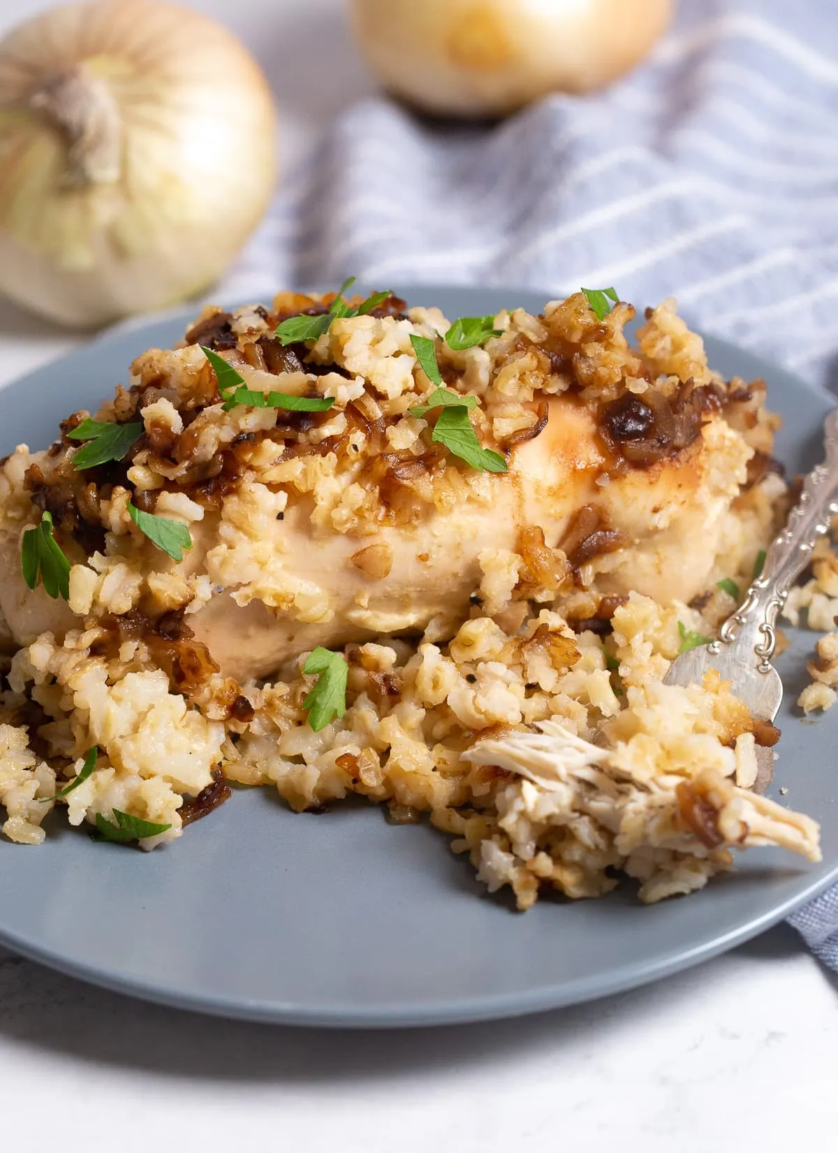 Easy French Onion Soup Chicken Casserole