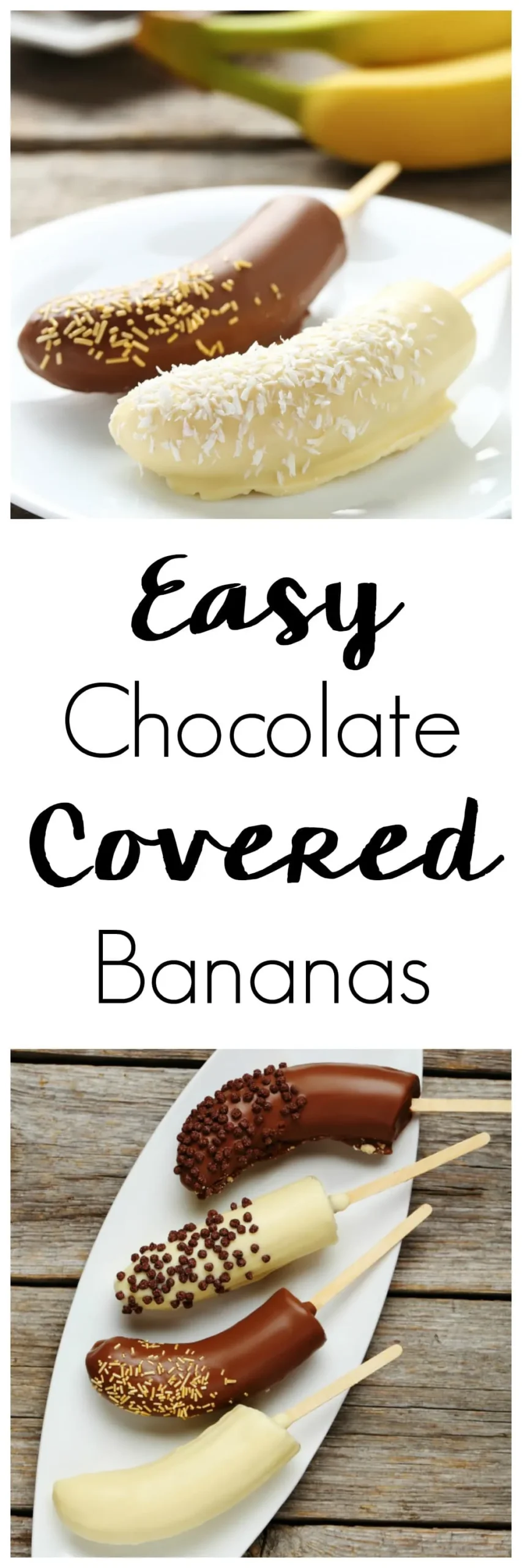 Easy Frozen Chocolate Covered Bananas