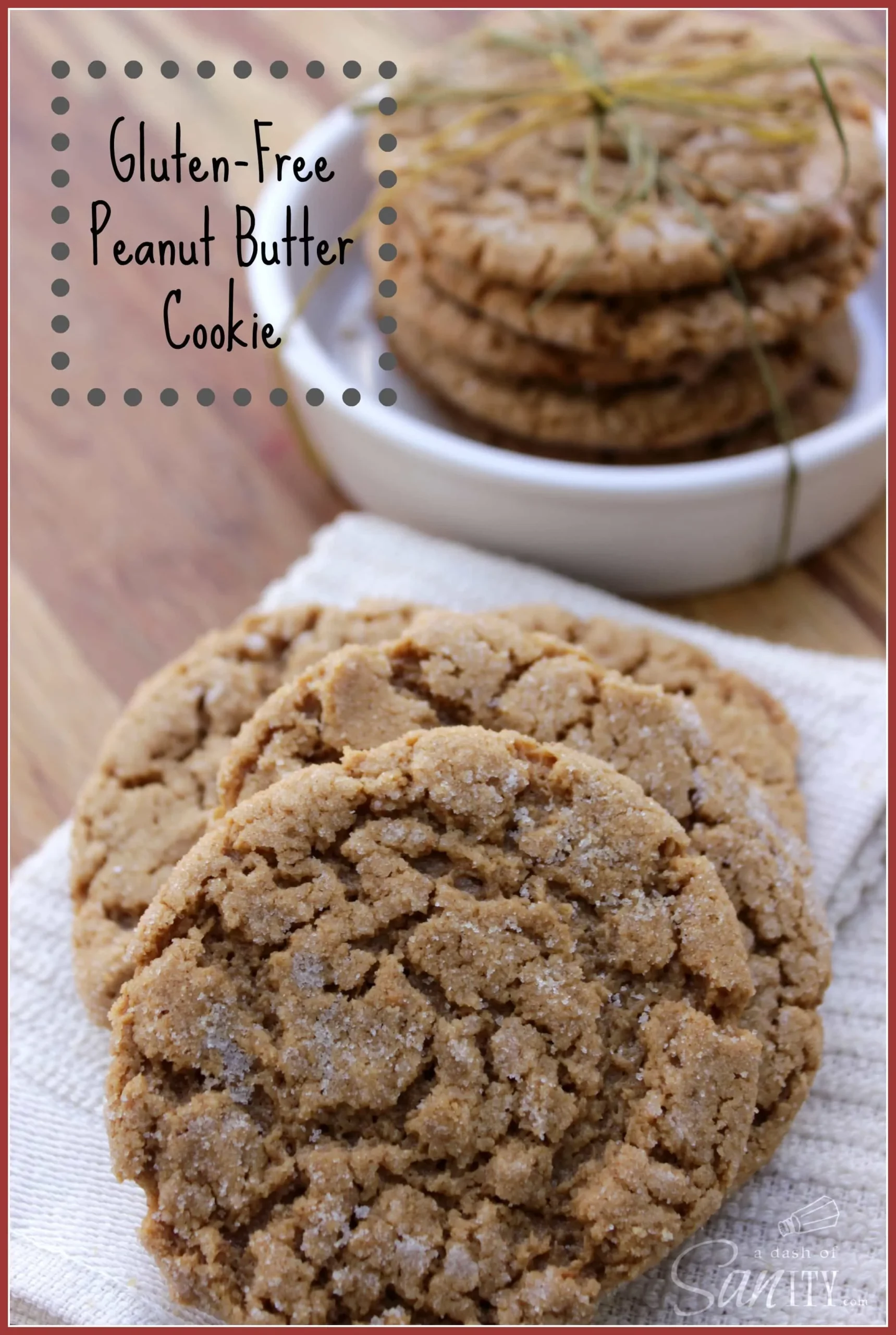 Easy Gluten Free Chewy Peanut Butter Cookies