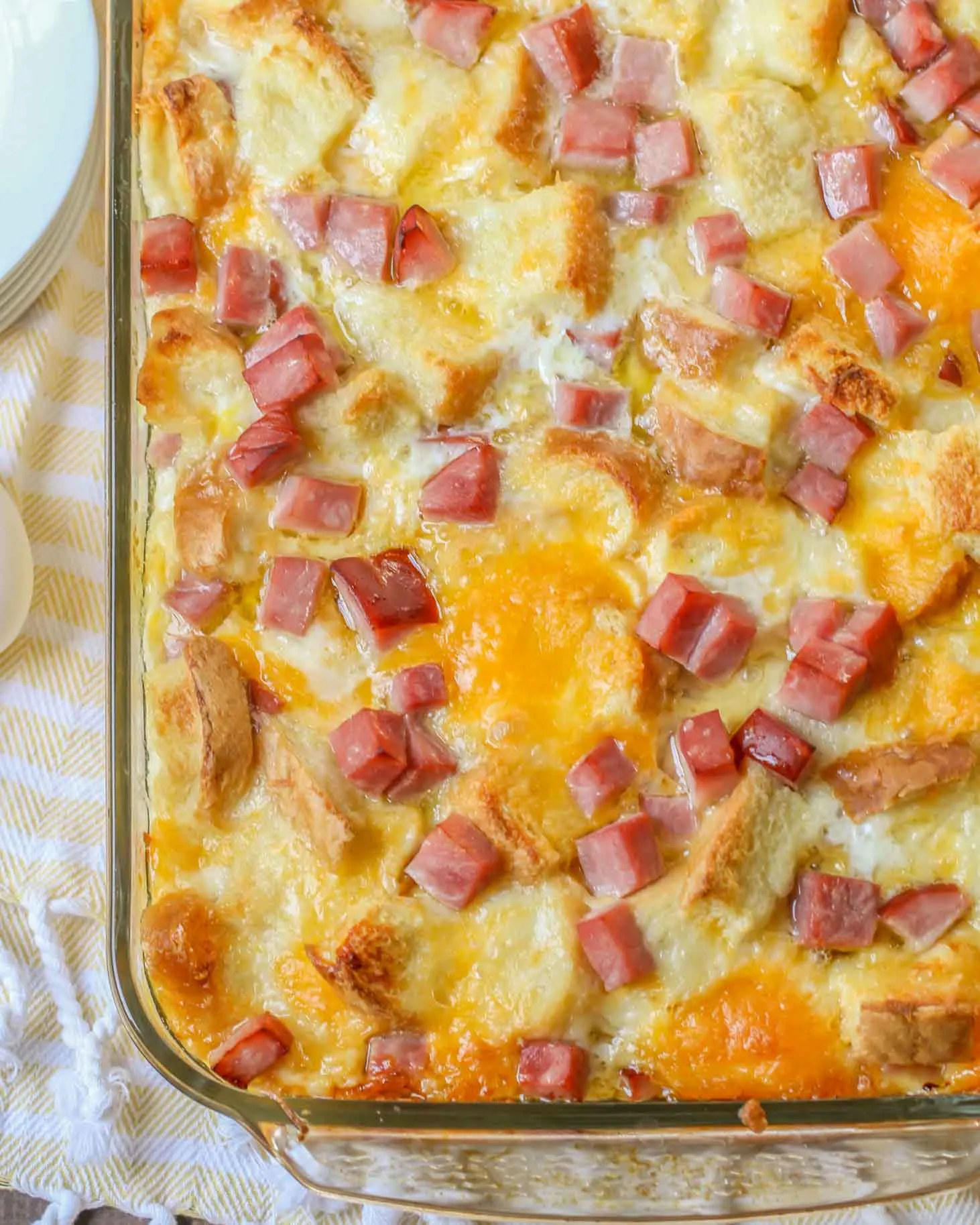 Easy Ham and Cheese Strata