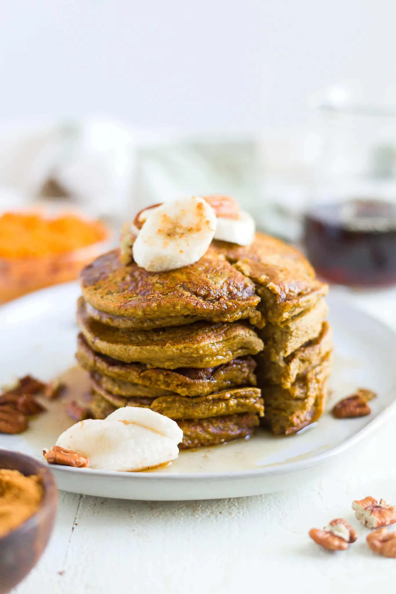 Easy Healthy Pumpkin Pancakes