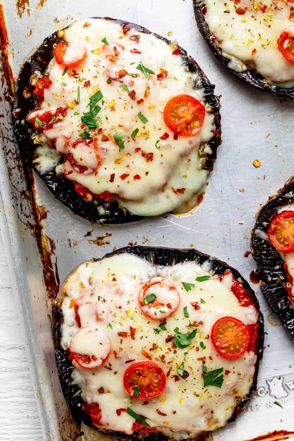Easy Portobello Mushroom Pizzas