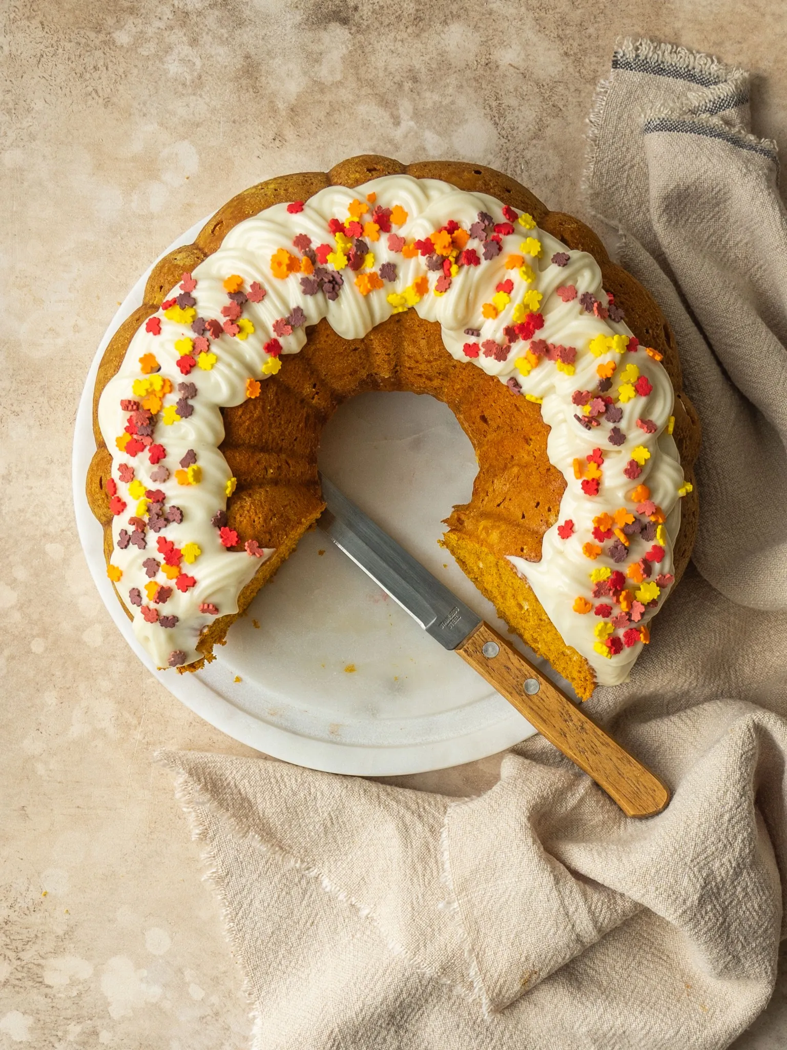 Easy Pumpkin Cake with Yellow Cake Mix