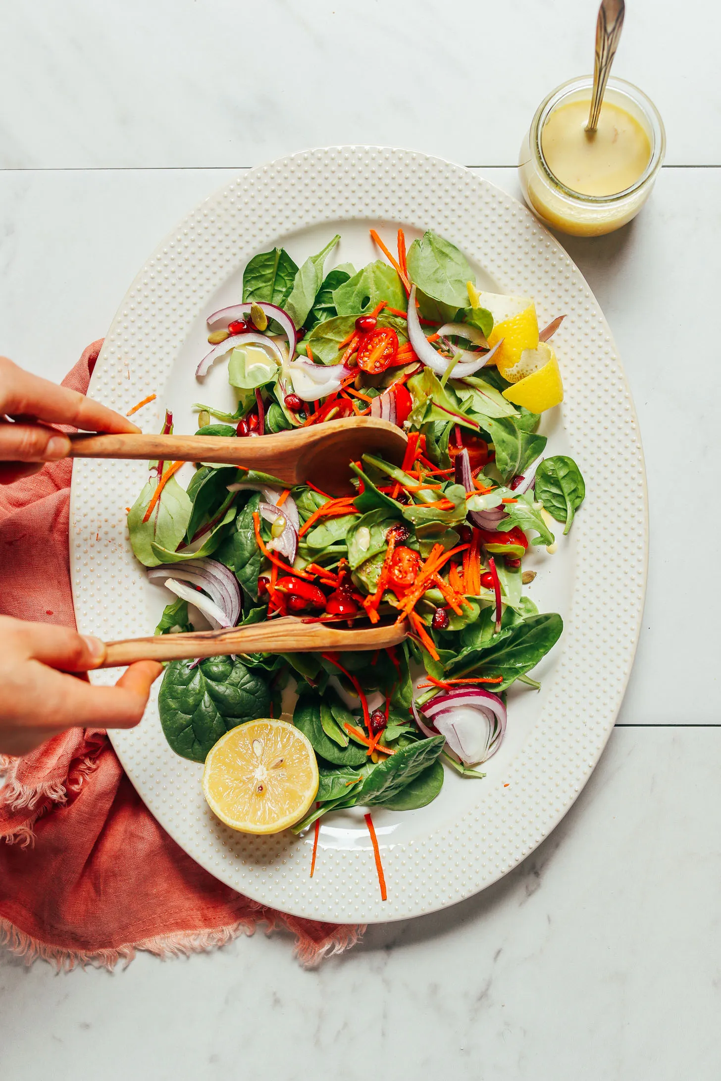 Easy Side Salad with Lemon Dressing