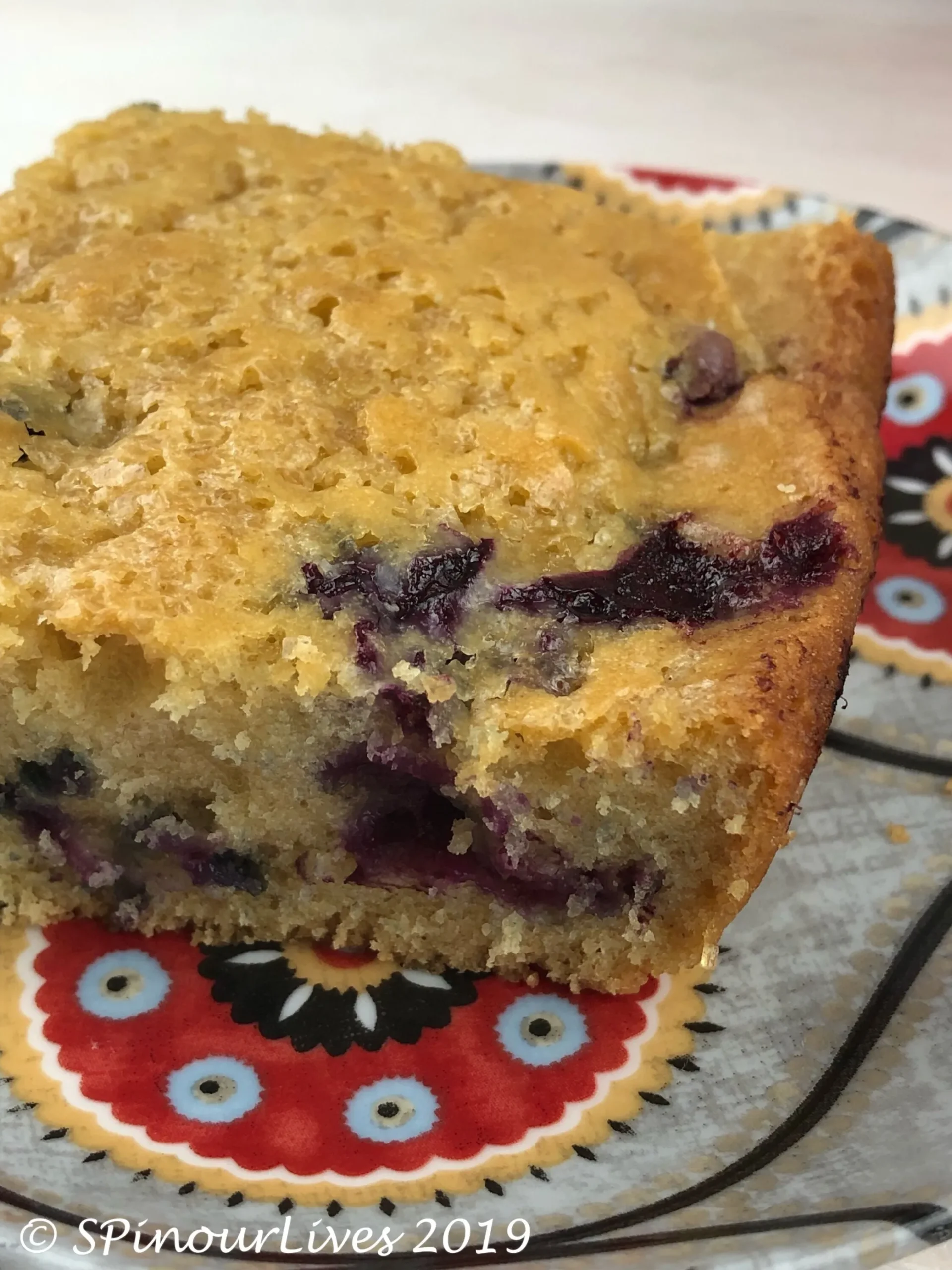Easy Sourdough Blueberry Bread