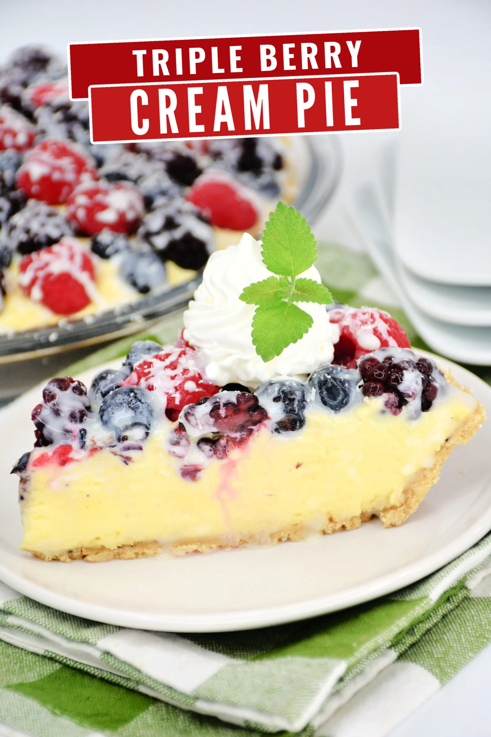 Easy Triple Berry Pie