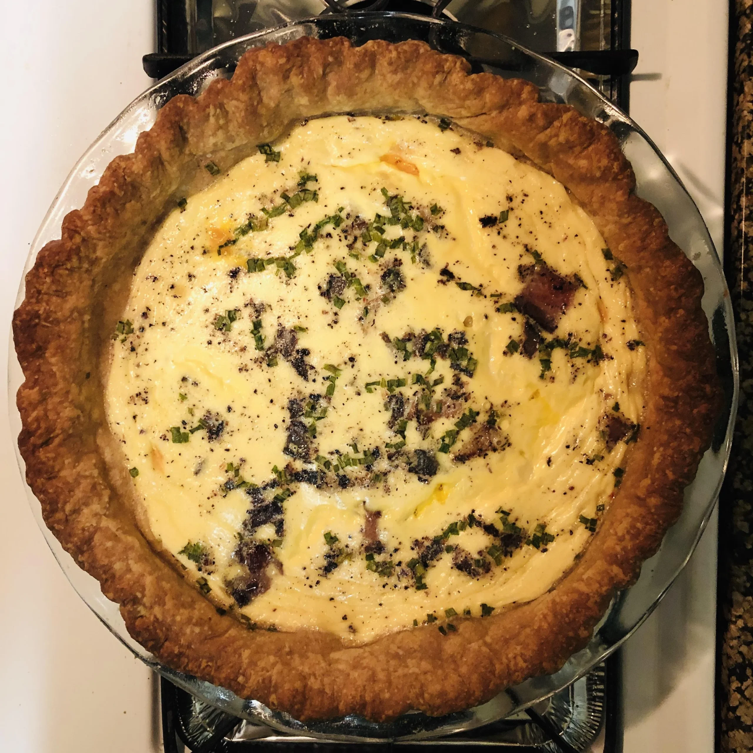 Egg and Fontina Quiche