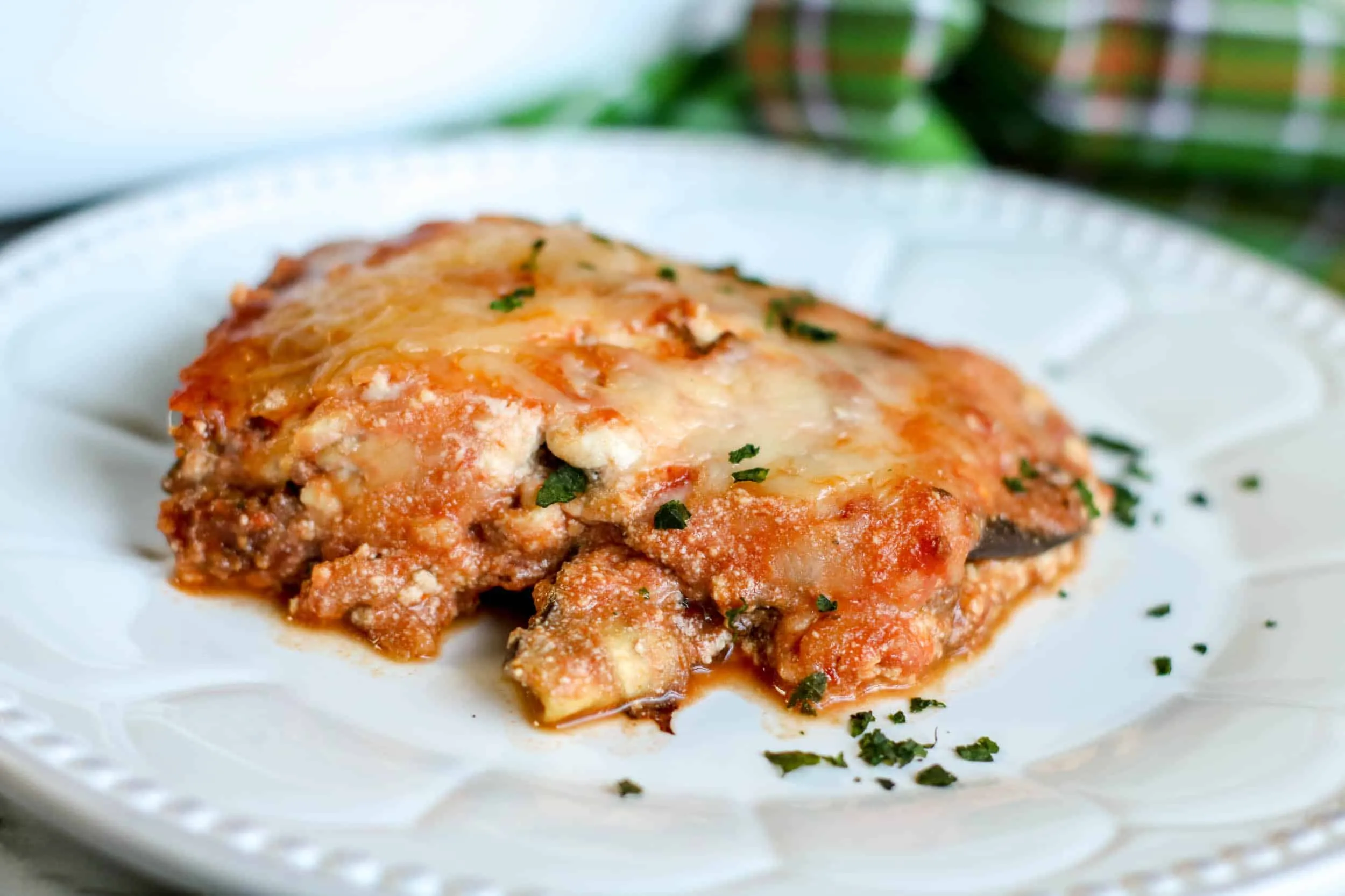 Eggplant Lasagna with Meat Sauce